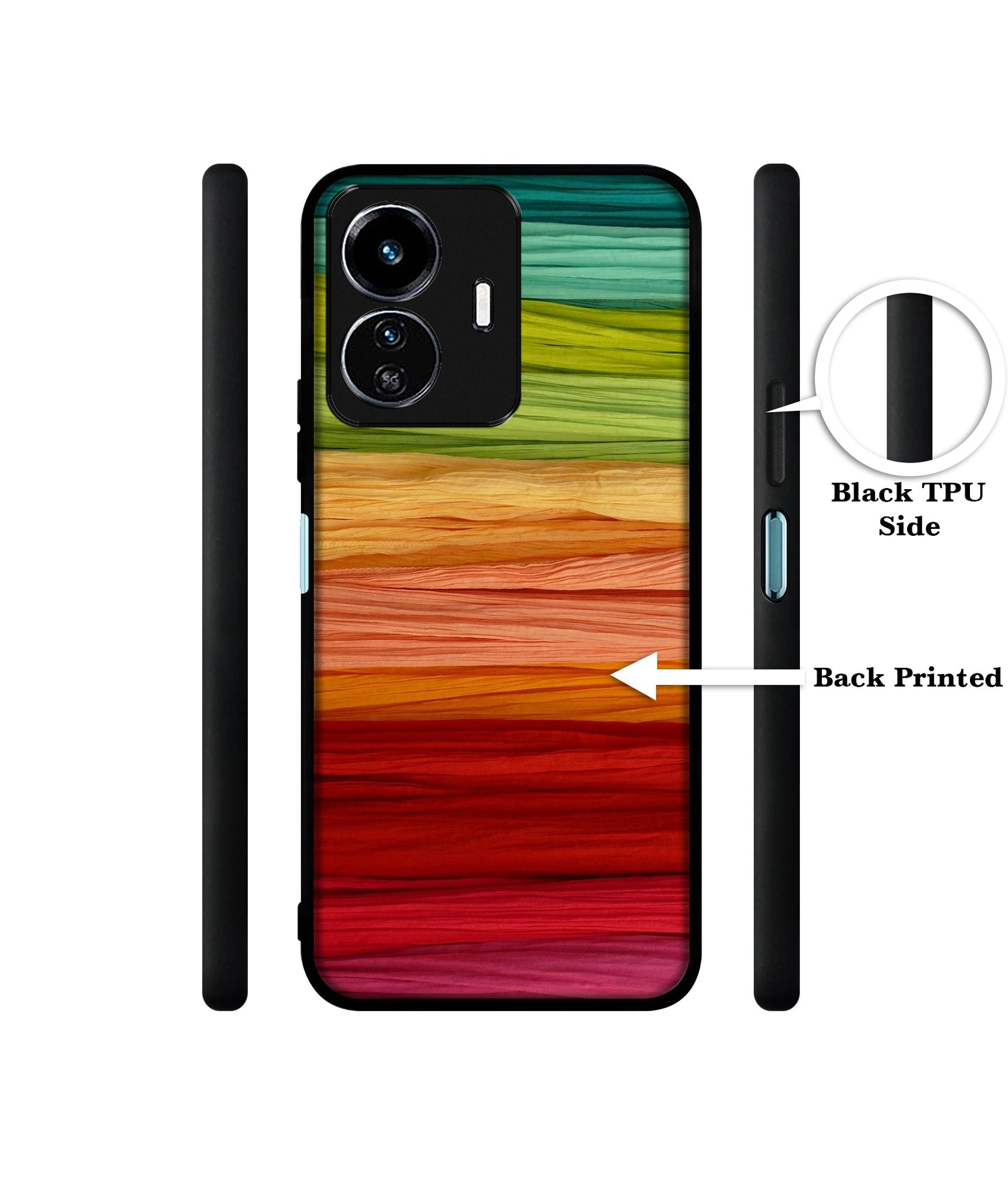 Colorful Thread Designer 2D Printed Back Case Cover for Vivo Y77 5G