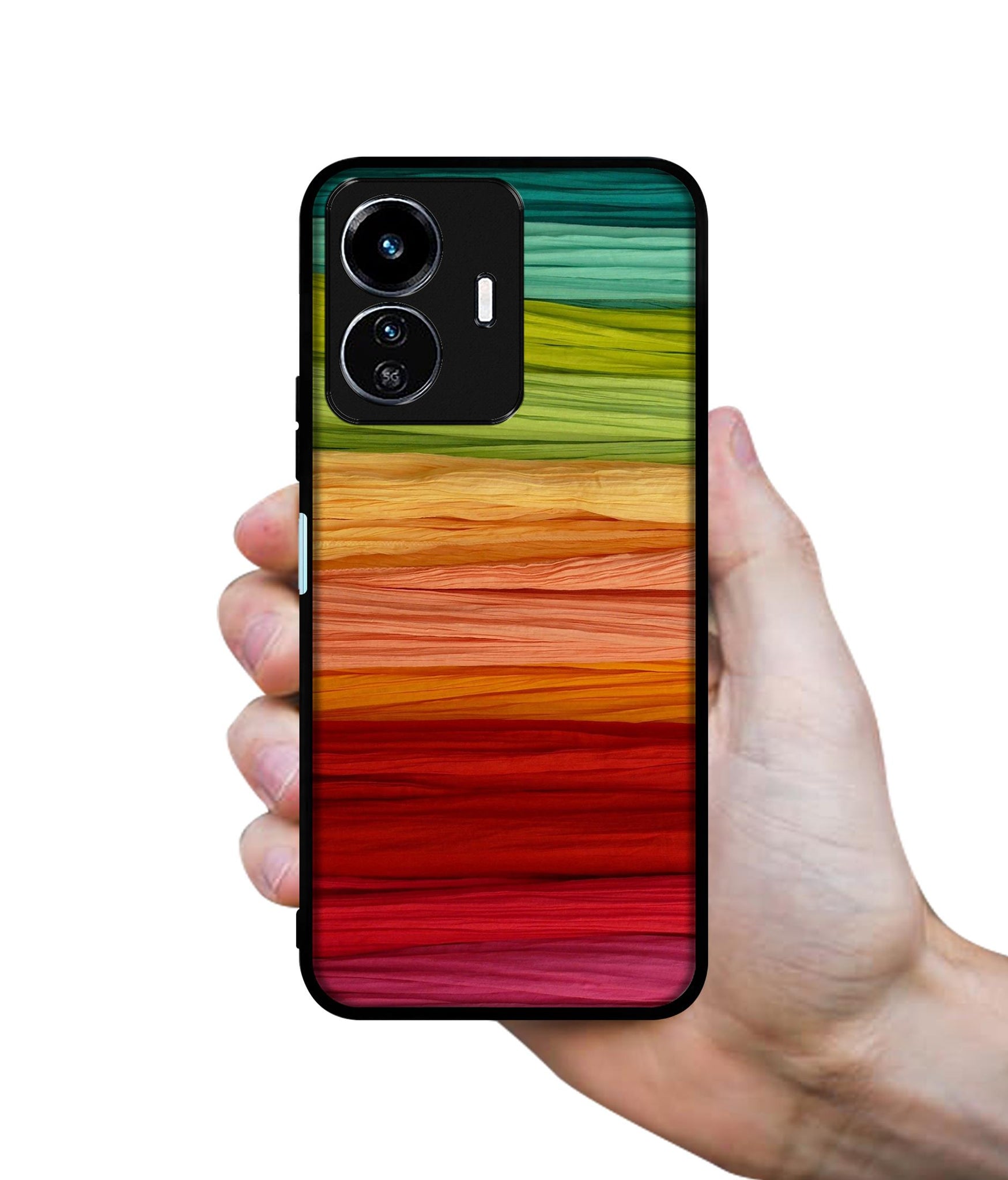 Colorful Thread Designer 2D Printed Back Case Cover for Vivo Y77 5G