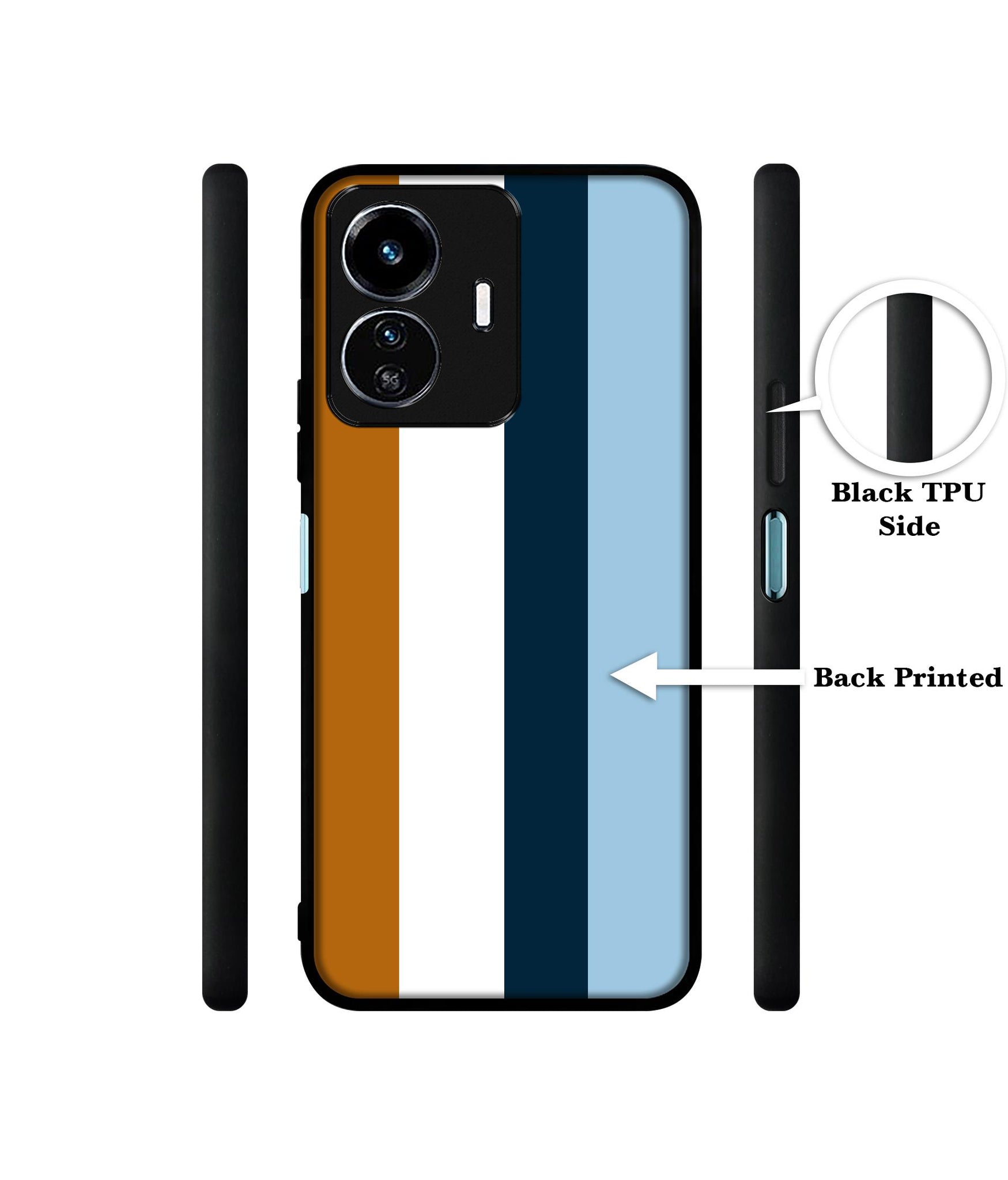 Color Stripes Designer 2D Printed Back Case Cover for Vivo Y77 5G