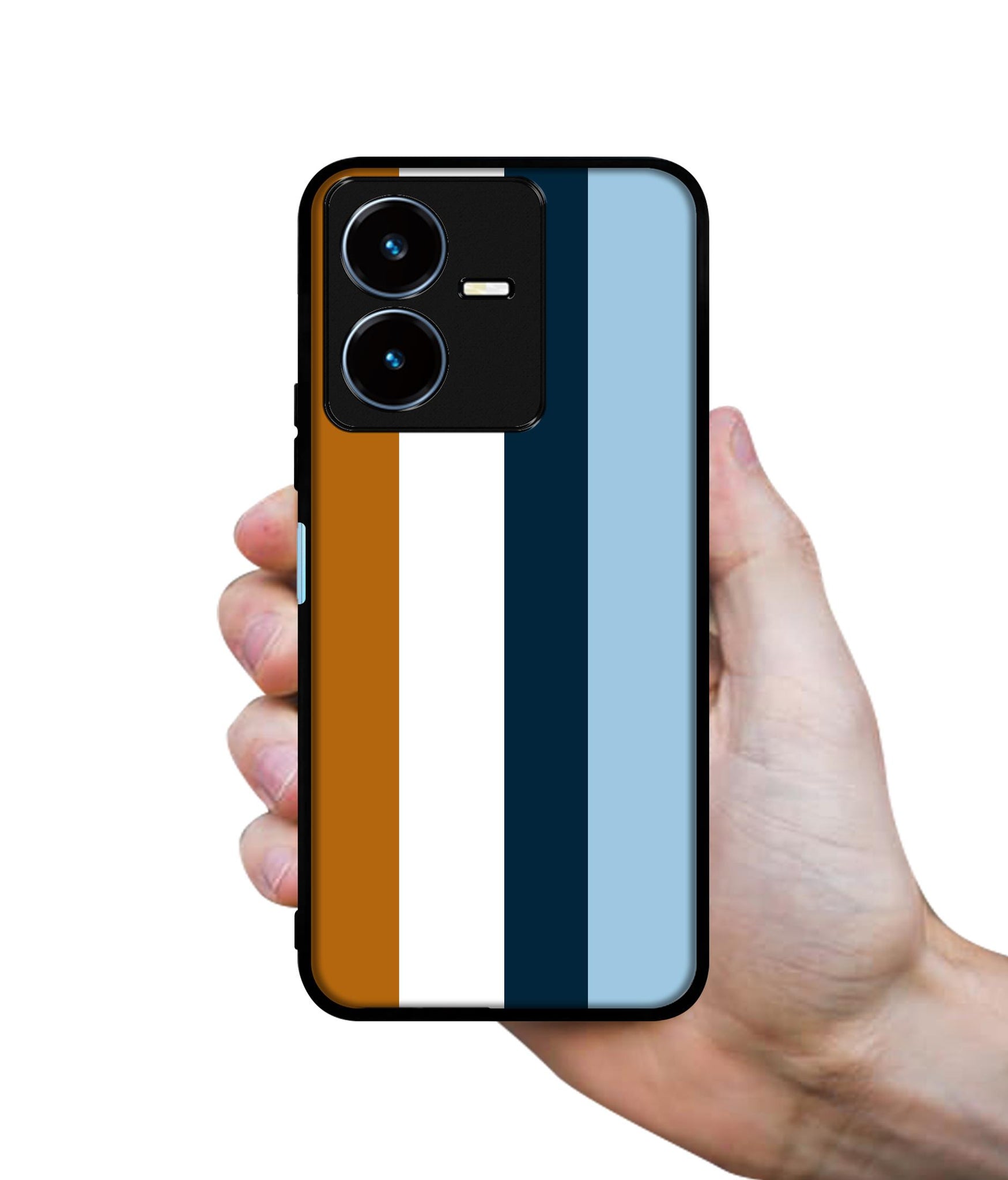 Color Stripes Designer 2D Printed Back Case Cover for Vivo Y22 4G / Y22S 4G