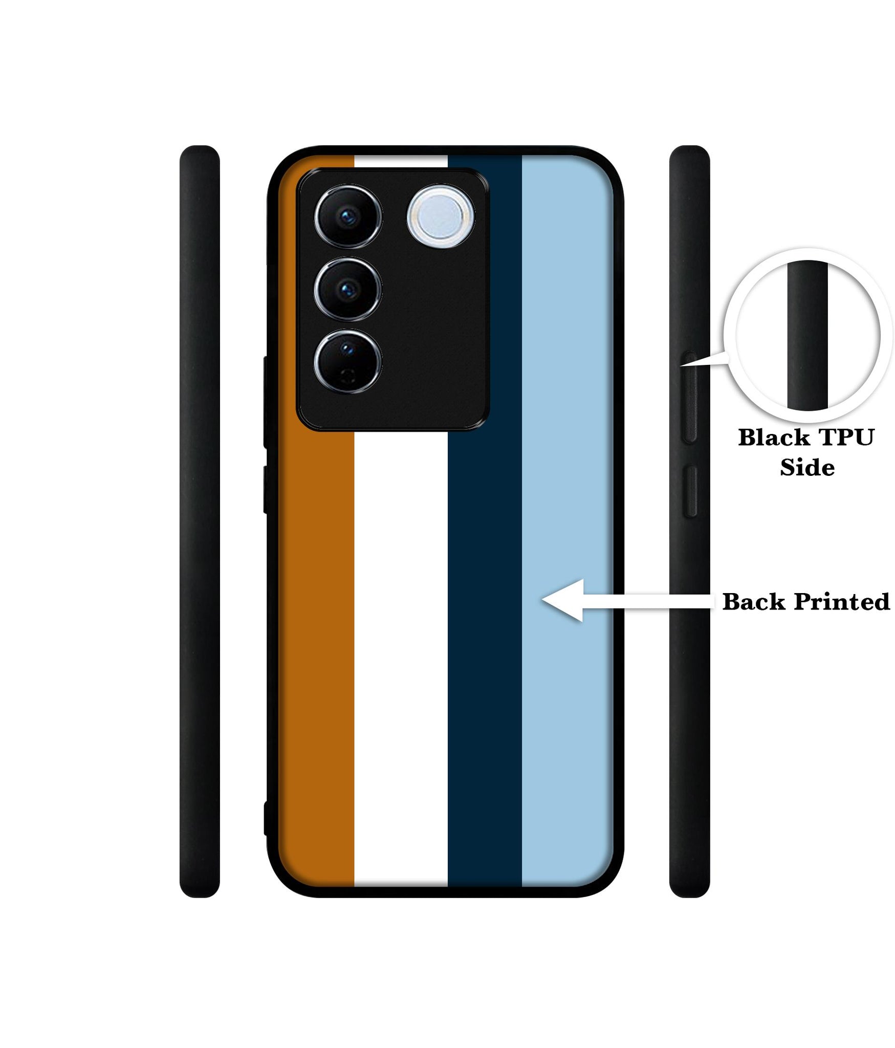 Color Stripes Designer 2D Printed Back Case Cover for Vivo V27 5G / V27 Pro 5G / S16 5G