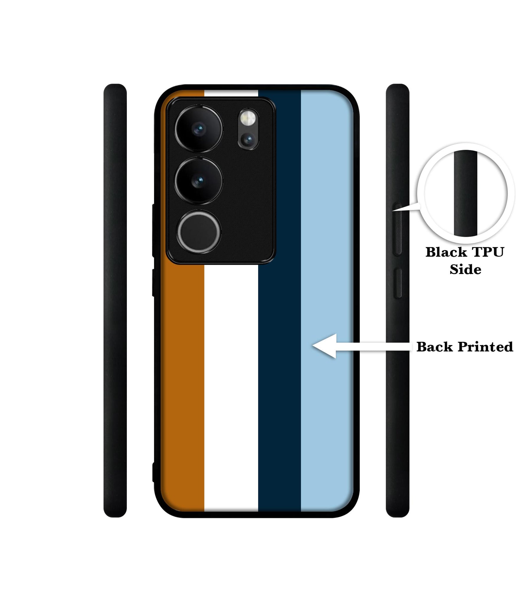 Color Stripes Designer 2D Printed Back Case Cover for Vivo V29 5G / V29 Pro 5G