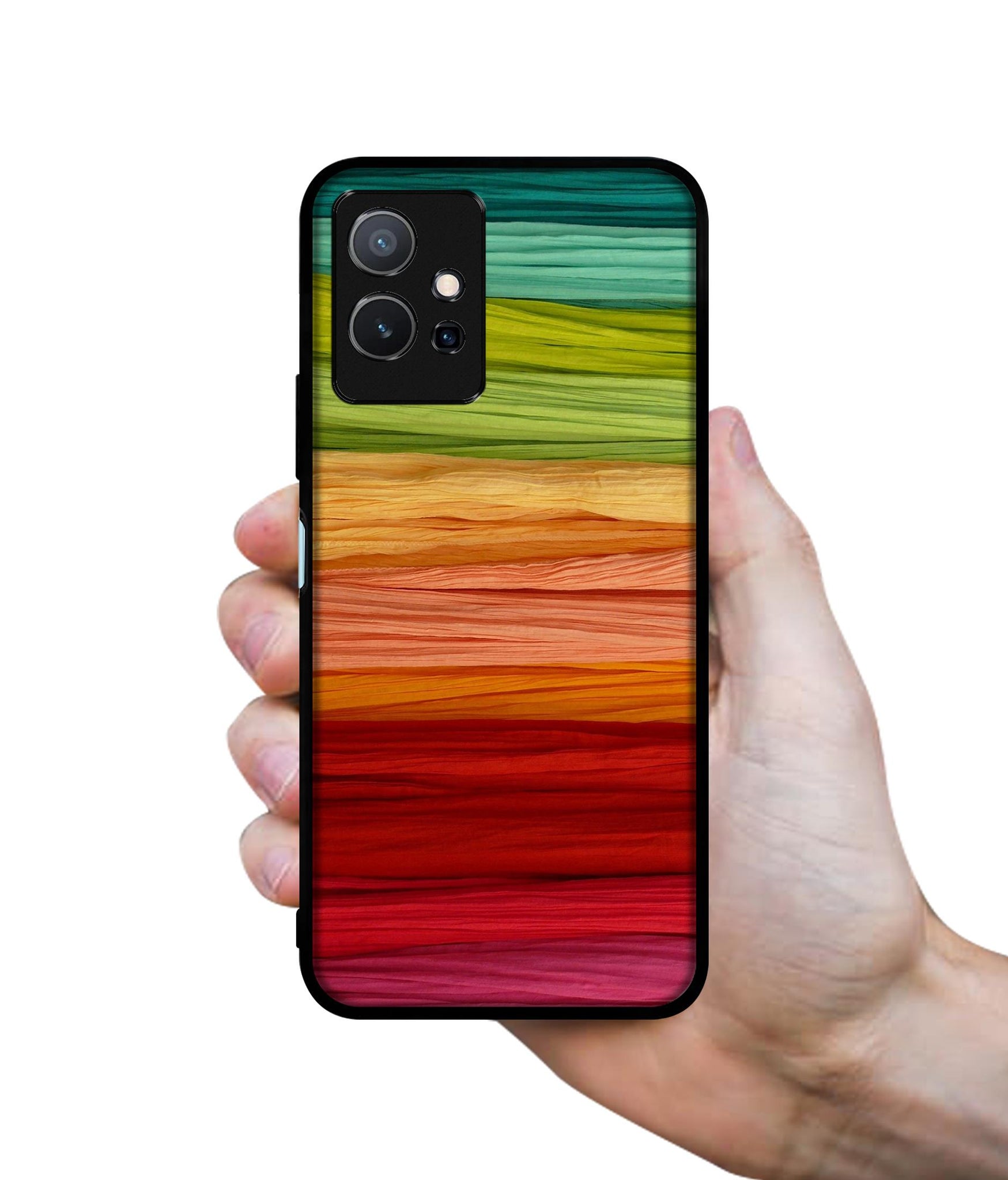 Colorful Thread Designer 2D Printed Back Case Cover for Vivo Y75 5G / T1 5G / iQOO Z6 5G
