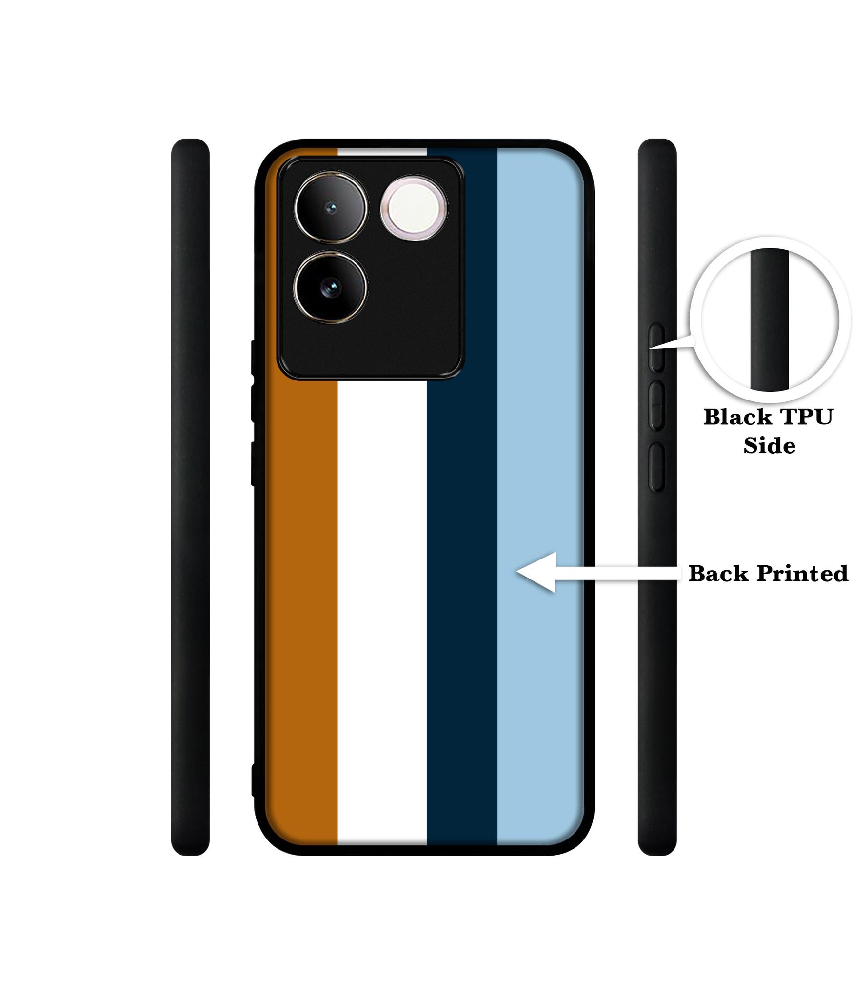 Color Stripes Designer 2D Printed Back Case Cover for iQOO Z7 Pro 5G / Vivo T2 Pro 5G / S17e 5G