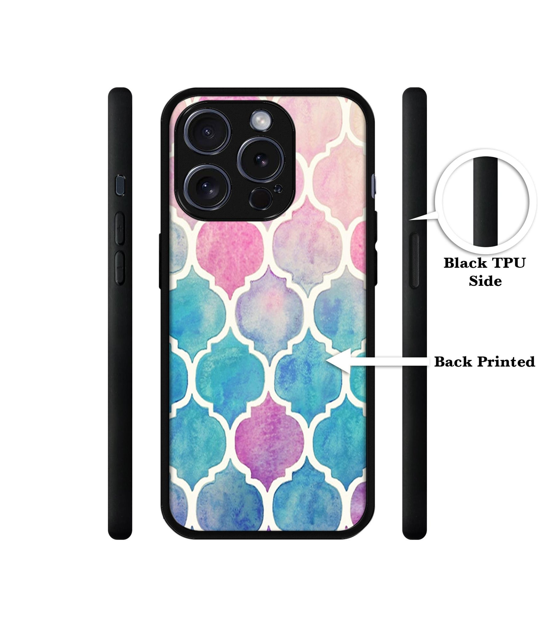 Patterns Art Designer 2D Printed Back Case Cover for Apple iPhone 15 Pro