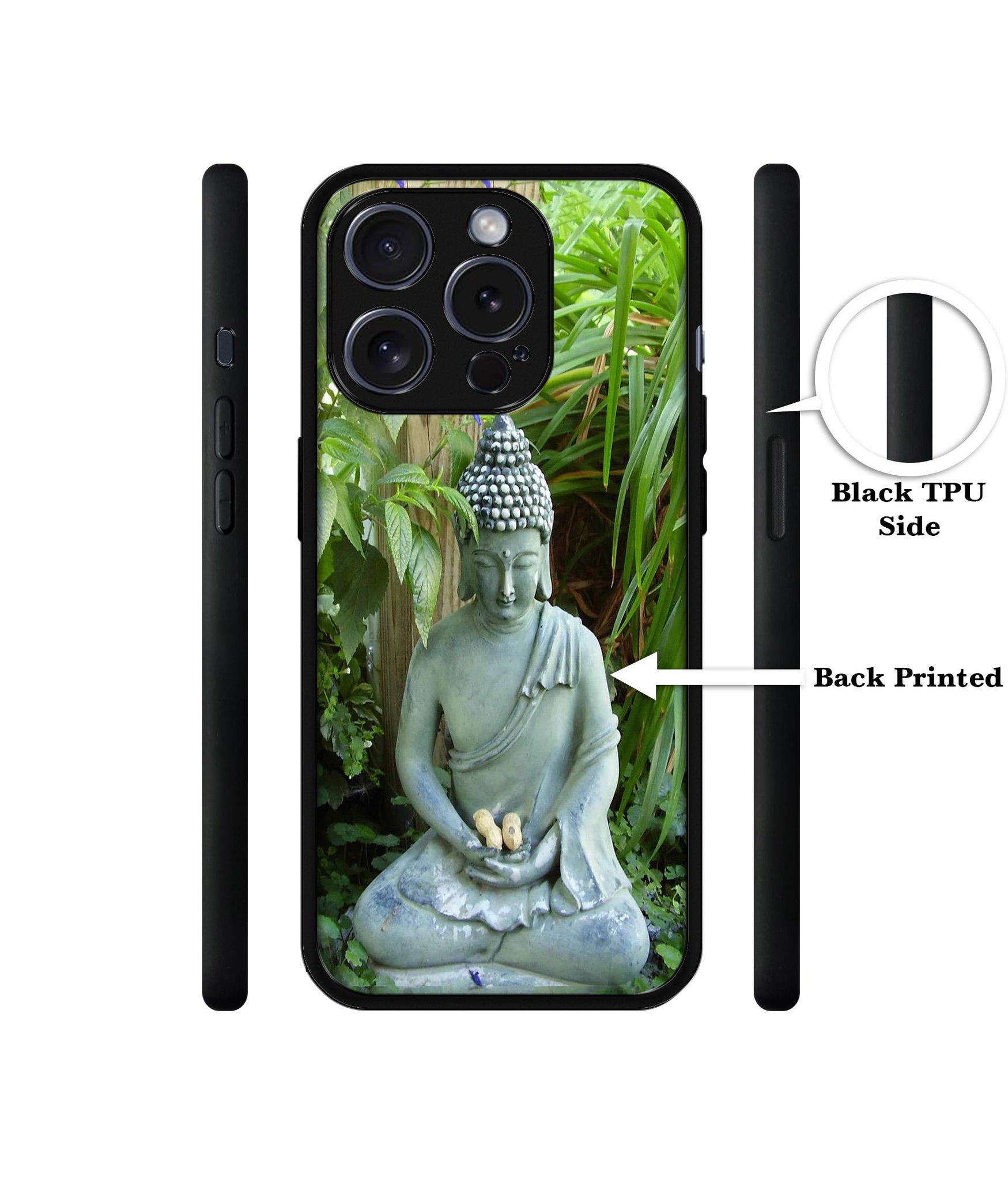 Buddhism Designer 2D Printed Back Case Cover for Apple iPhone 15 Pro