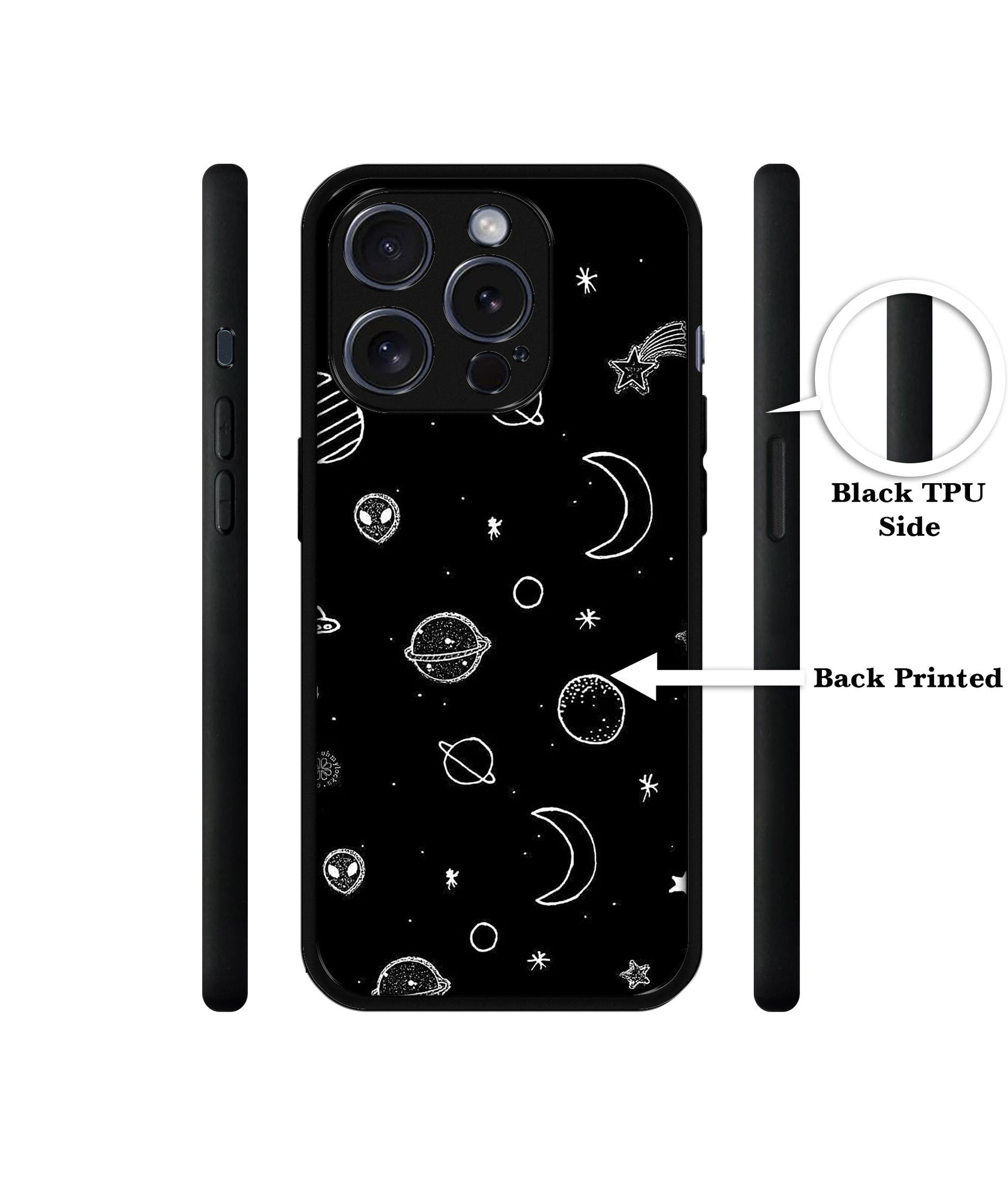 Space Stars Universe Designer 2D Printed Back Case Cover for Apple iPhone 15 Pro