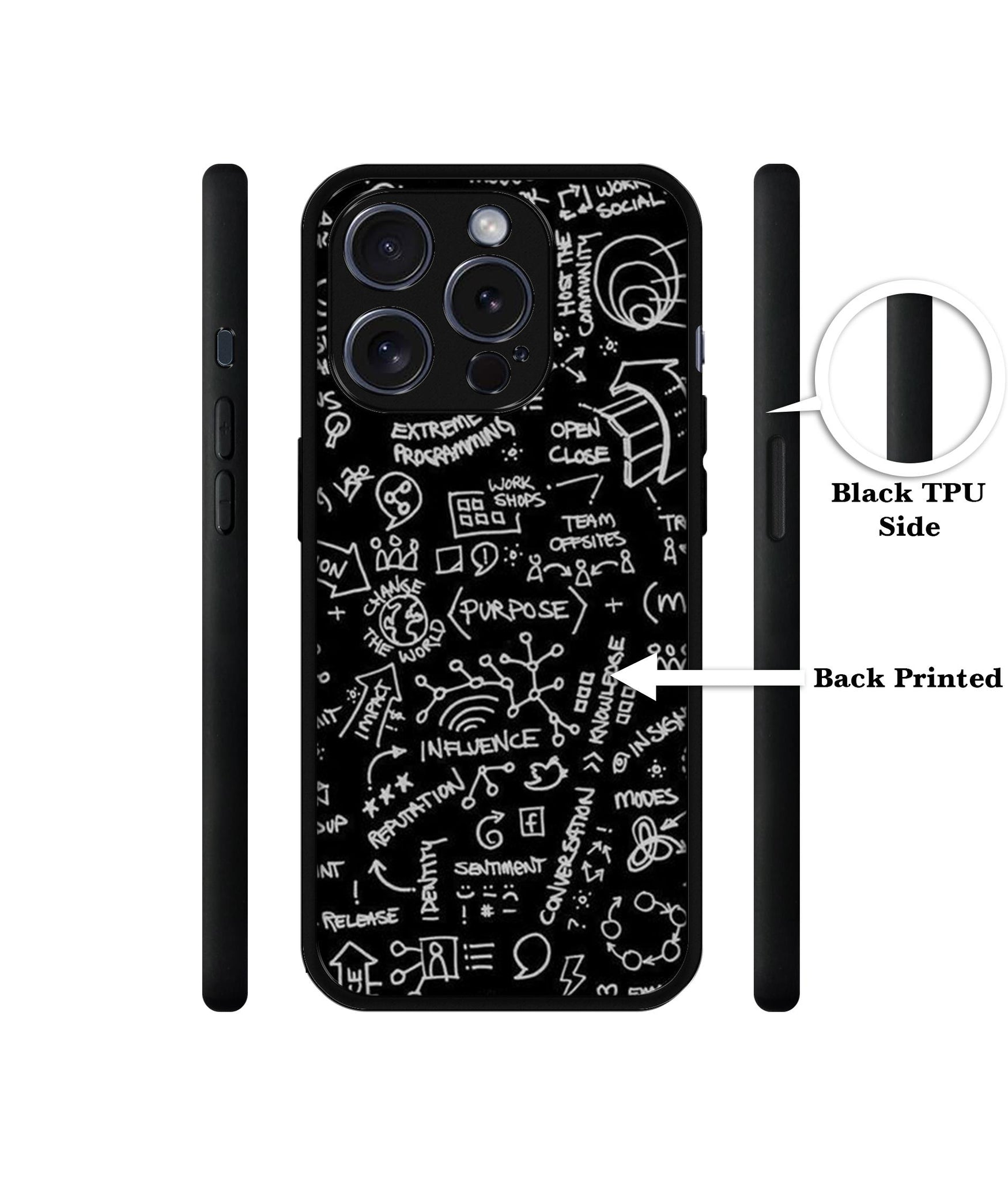 Formulas Designer 2D Printed Back Case Cover for Apple iPhone 15 Pro