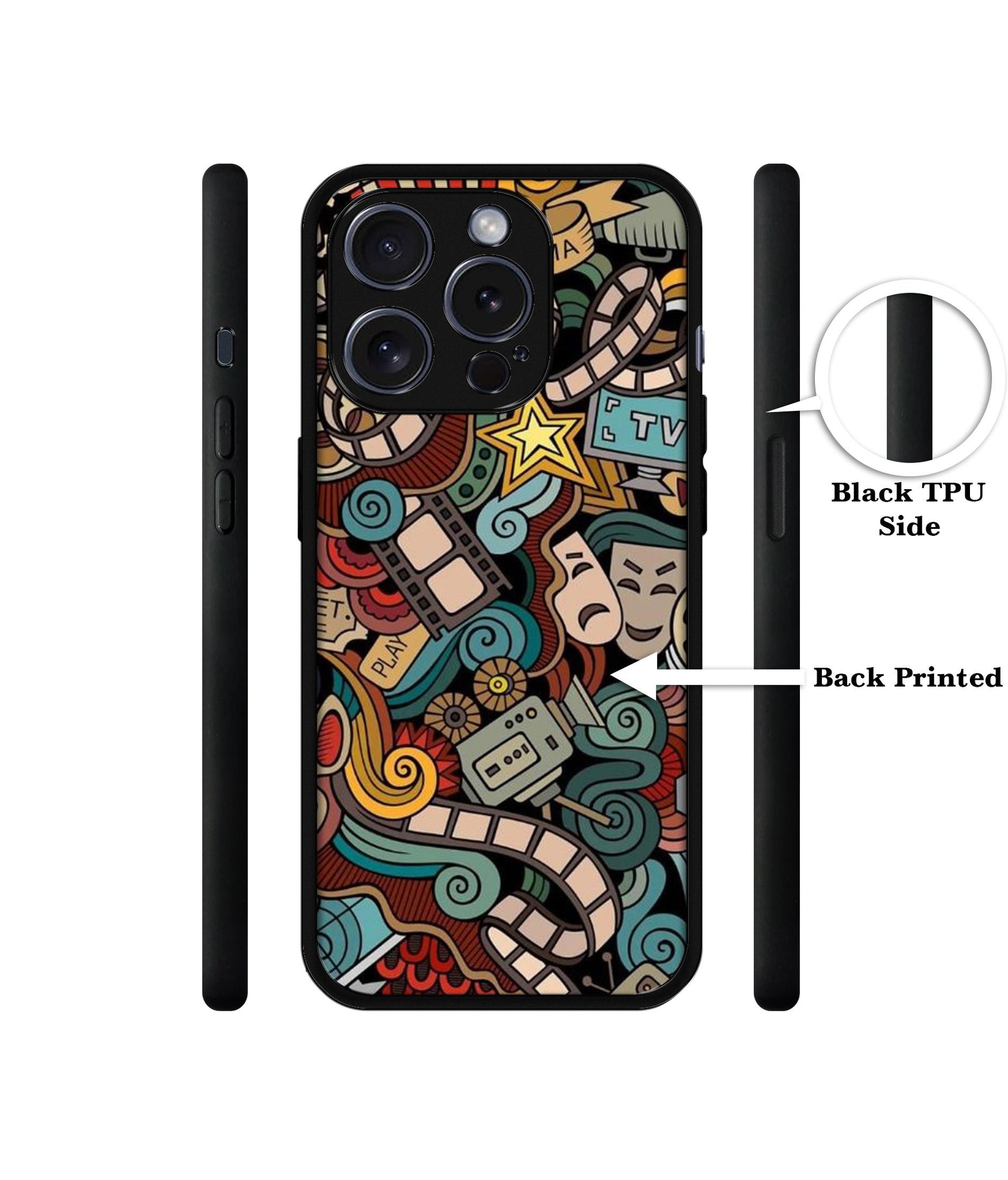 Movies Designer 2D Printed Back Case Cover for Apple iPhone 15 Pro