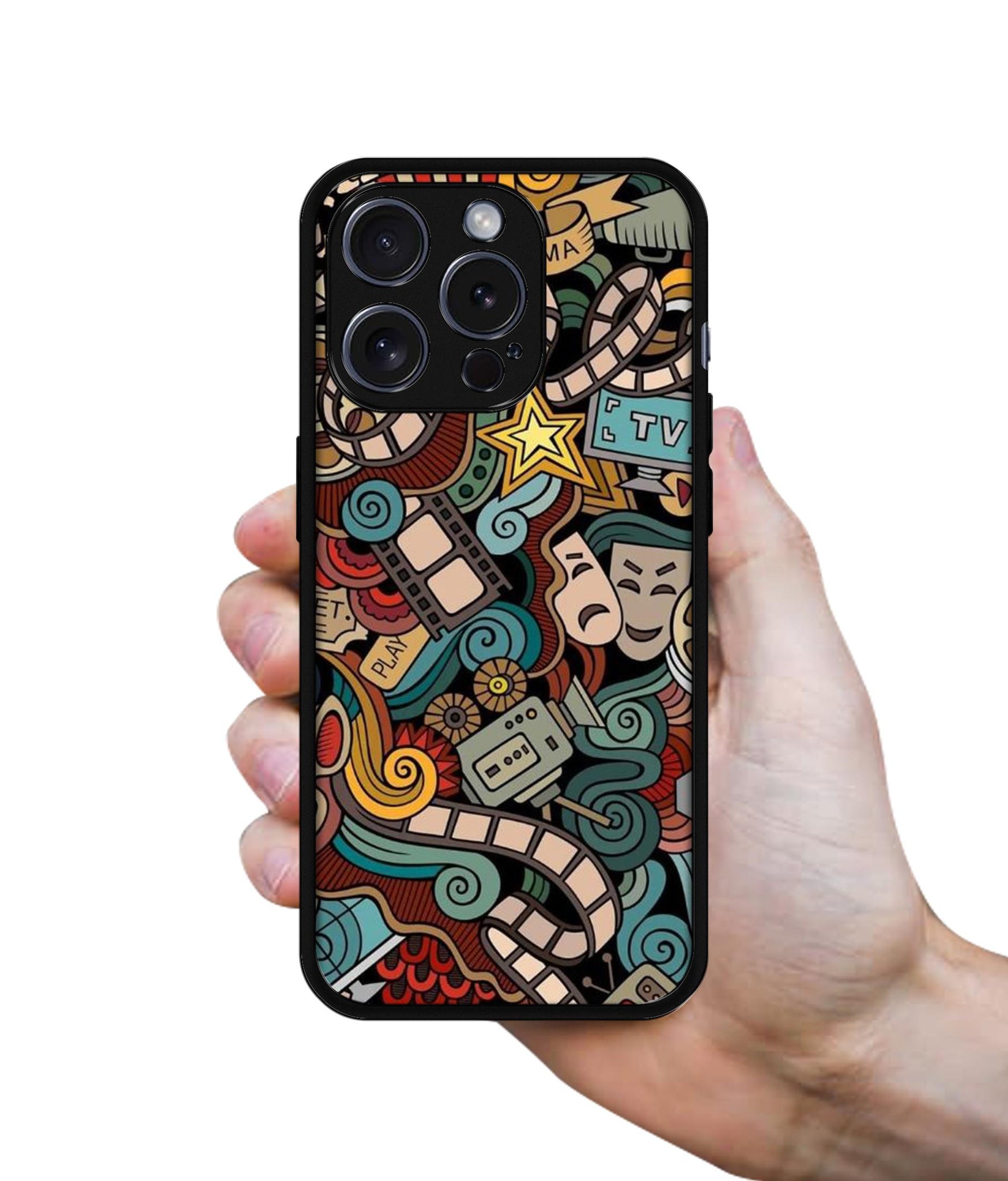 Movies Designer 2D Printed Back Case Cover for Apple iPhone 15 Pro