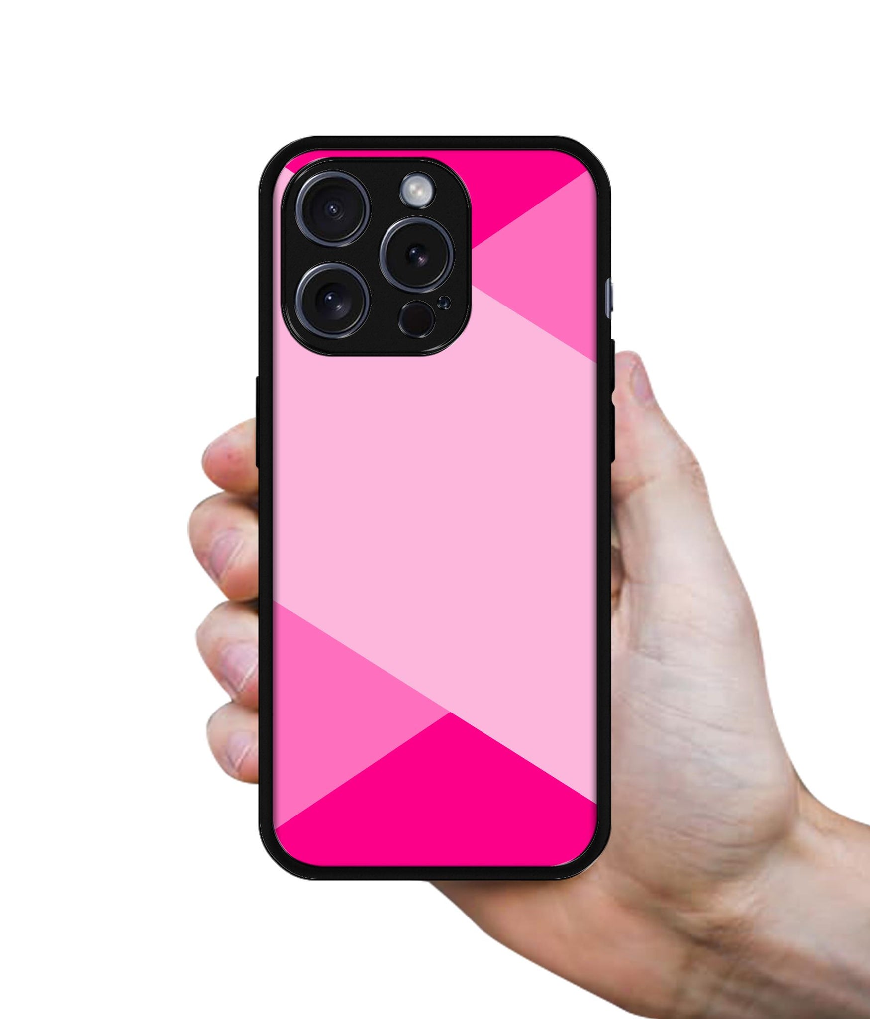 Pink Cross Vector Designer 2D Printed Back Case Cover for Apple iPhone 15 Pro