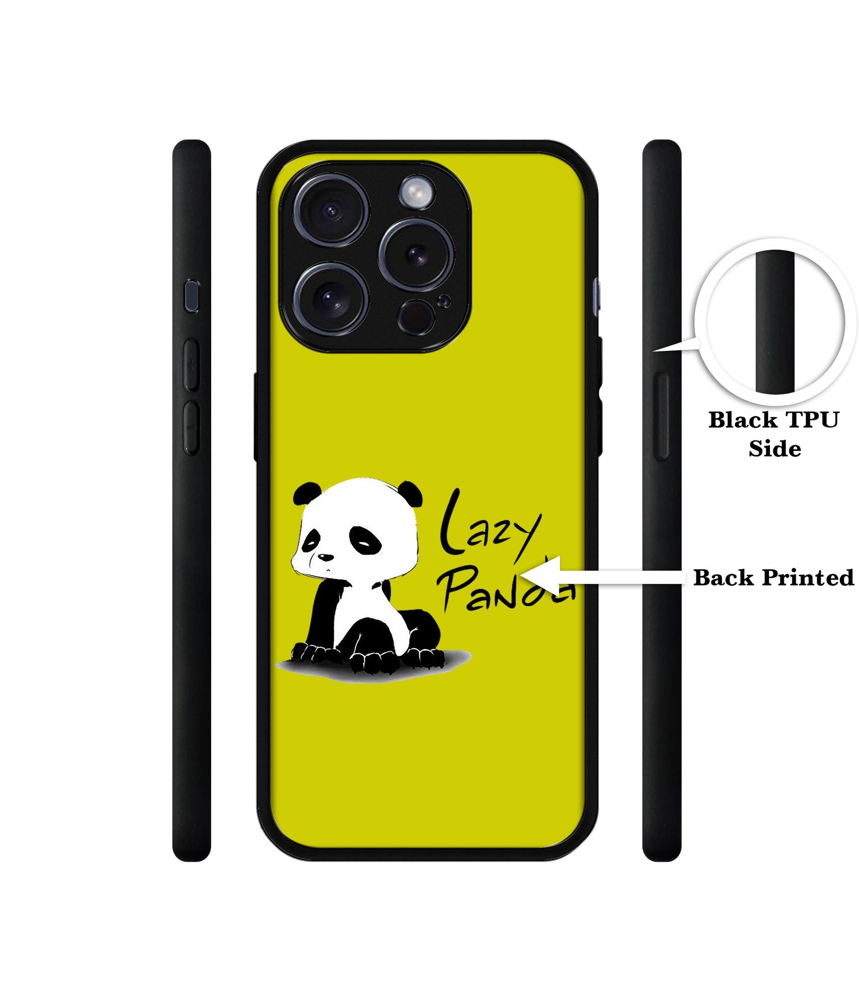 Lazy Panda Designer 2D Printed Back Case Cover for Apple iPhone 15 Pro