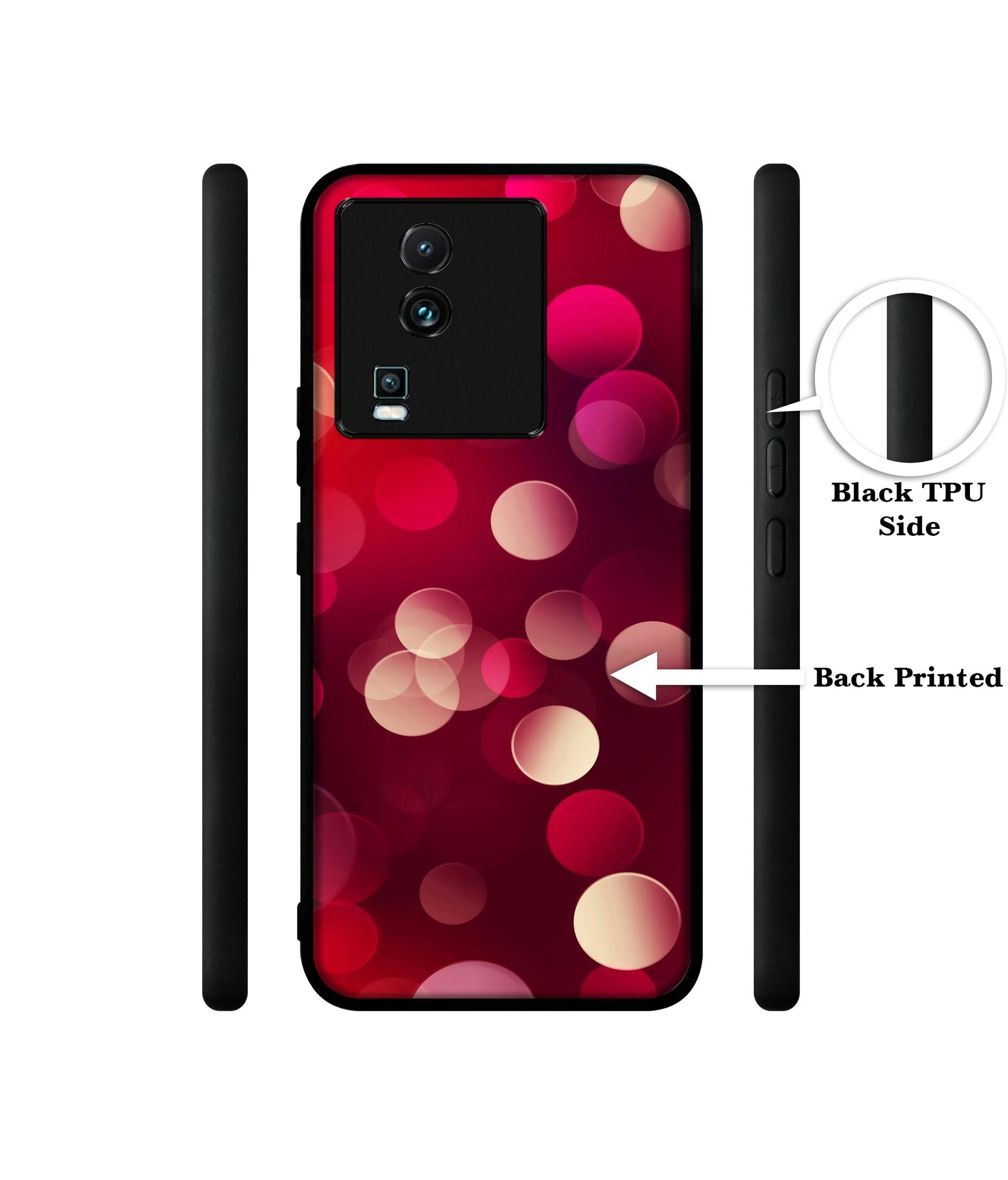 3D Circles Designer 2D Printed Back Case Cover for iQOO Neo 7 5G / Neo 7 Pro 5G