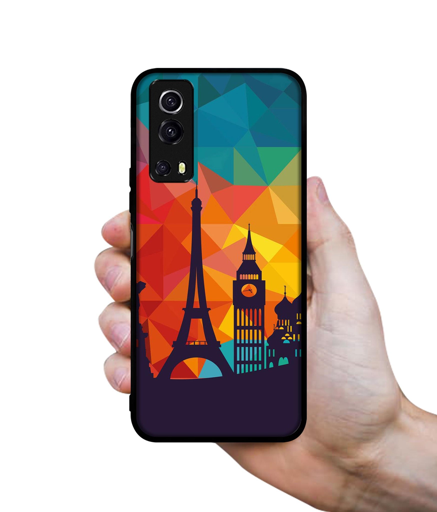 Colored Paris Designer 2D Printed Back Case Cover for iQOO Z3 5G