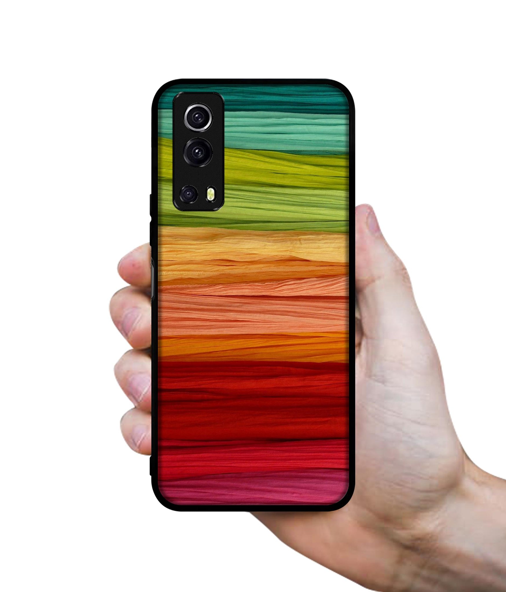 Colorful Thread Designer 2D Printed Back Case Cover for iQOO Z3 5G