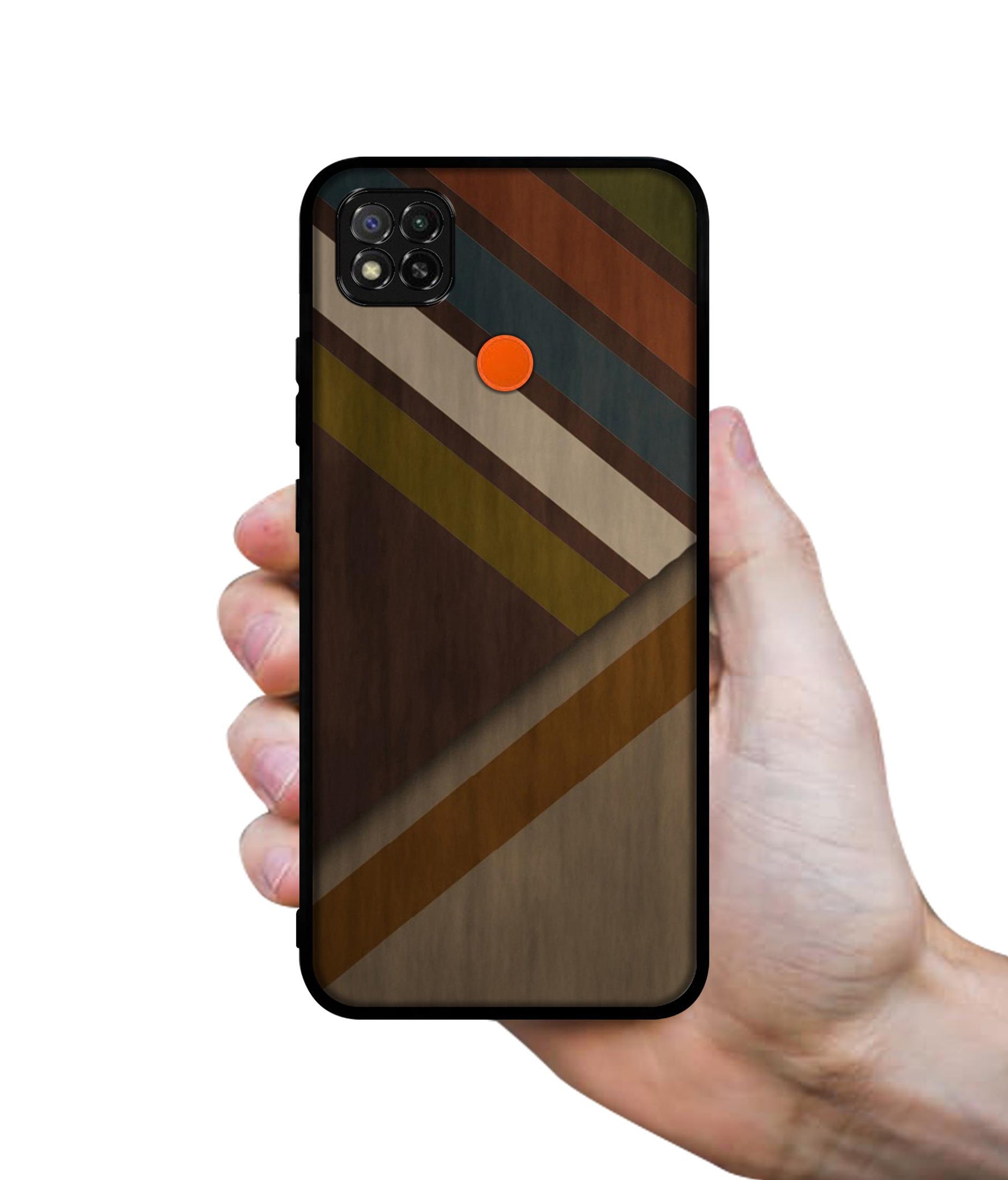 Colorful Wooden Pattern Designer 2D Printed Back Case Cover for Mi Redmi 9 / 9C / 9 Activ / Poco C31 / C3