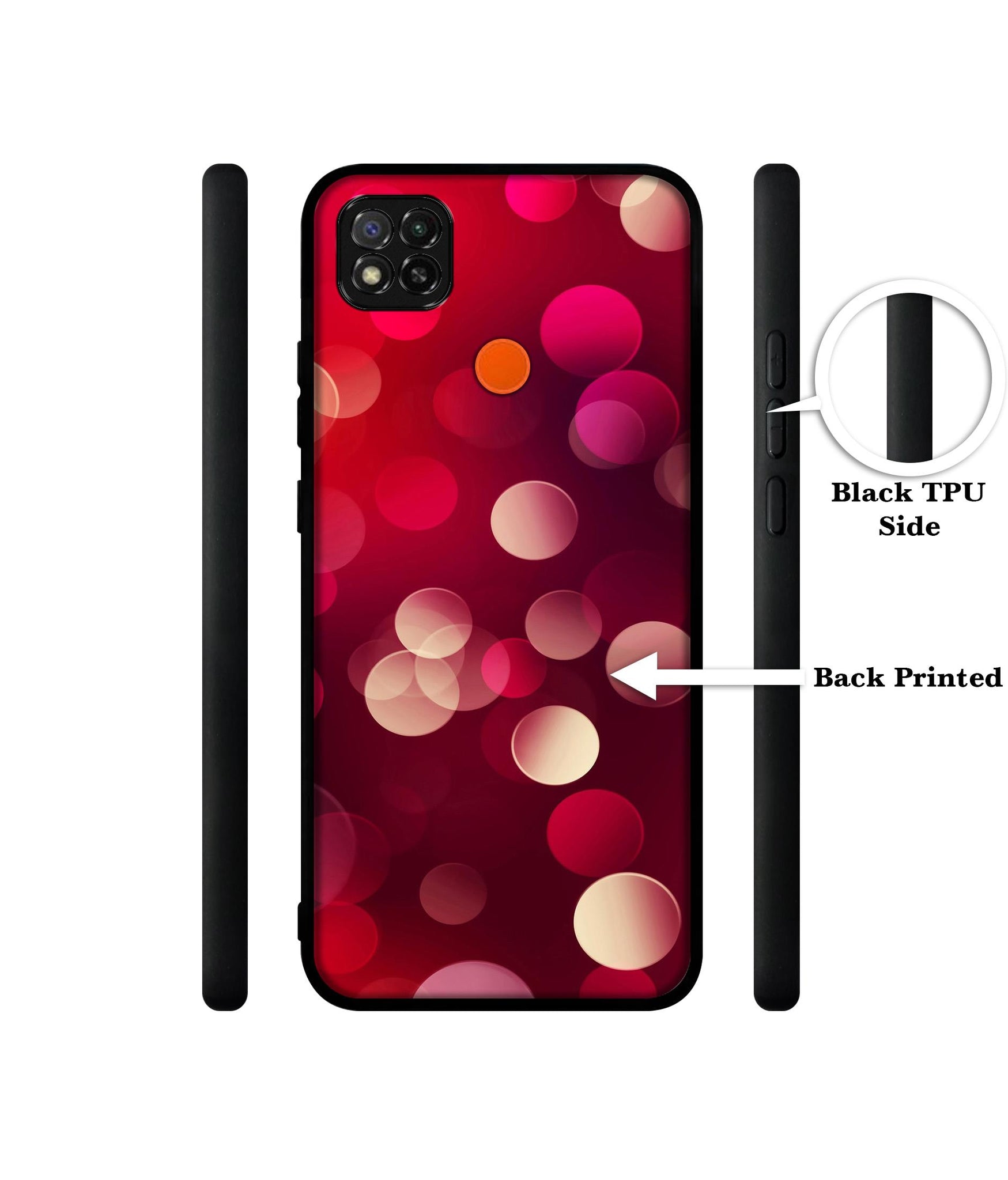 3D Circles Designer 2D Printed Back Case Cover for Mi Redmi 9 / 9C / 9 Activ / Poco C31 / C3