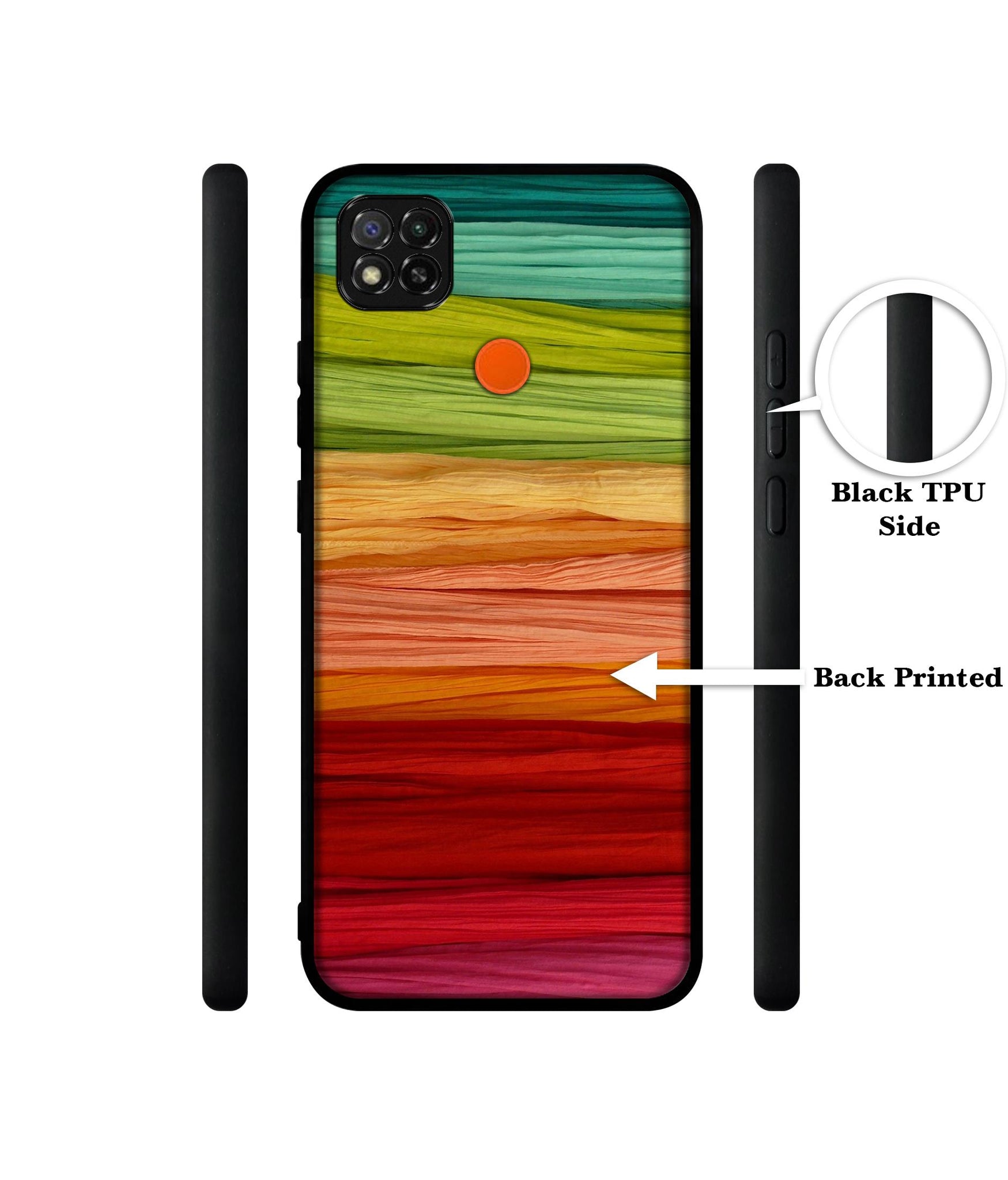 Colorful Thread Designer 2D Printed Back Case Cover for Mi Redmi 9 / 9C / 9 Activ / Poco C31 / C3