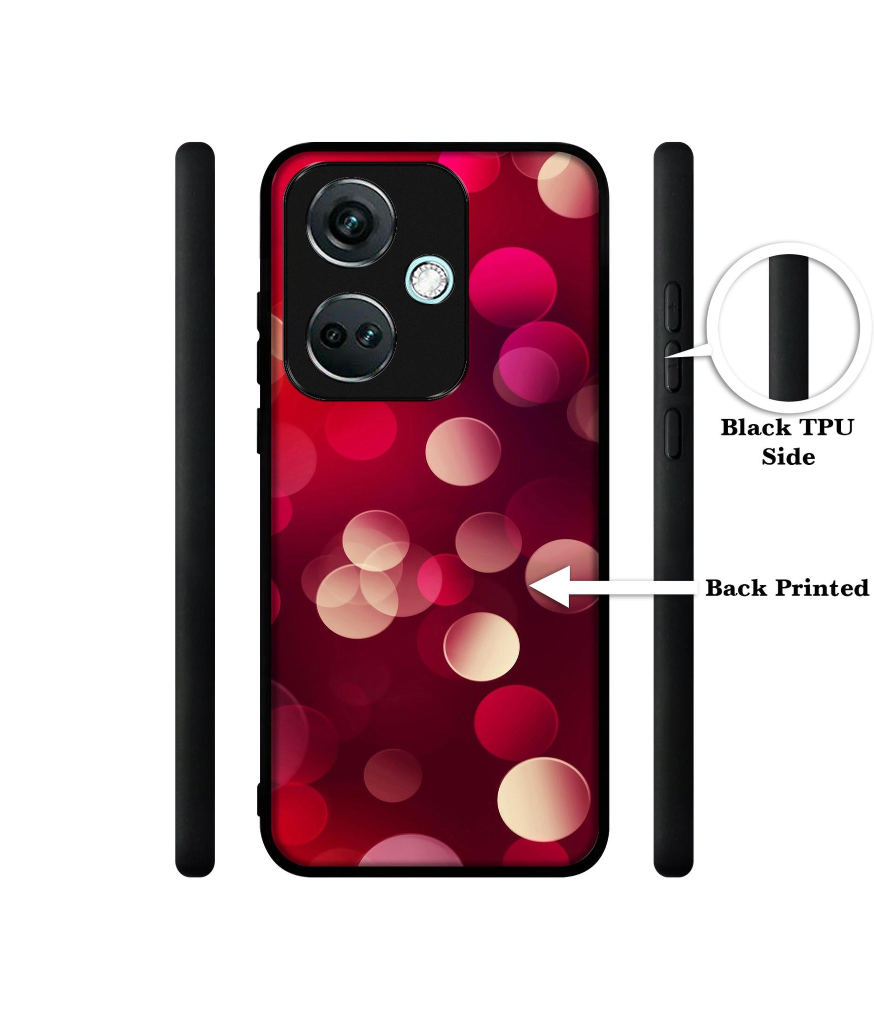 3D Circles Designer 2D Printed Back Case Cover for OnePlus Nord CE 3 5G