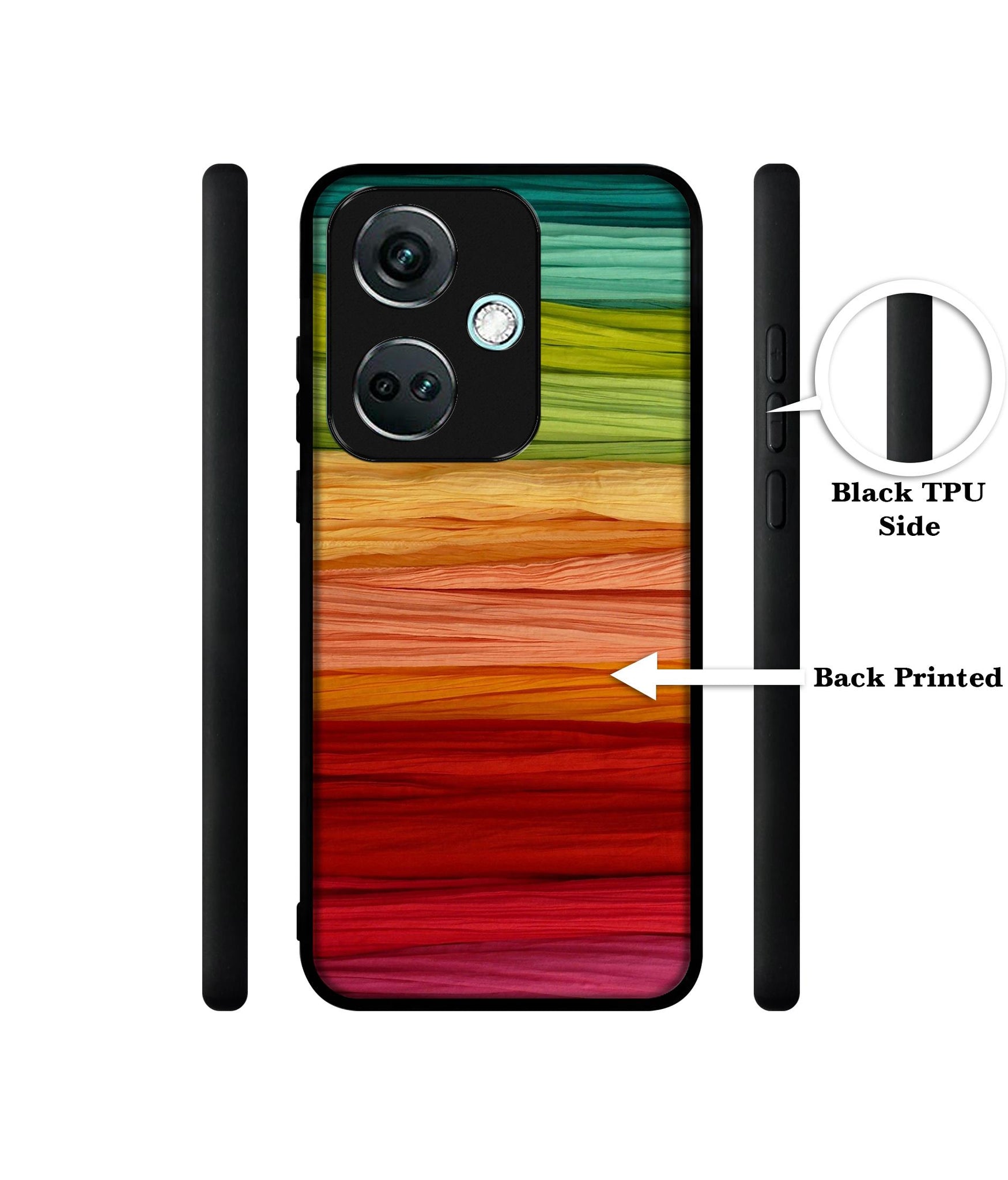 Colorful Thread Designer 2D Printed Back Case Cover for OnePlus Nord CE 3 5G