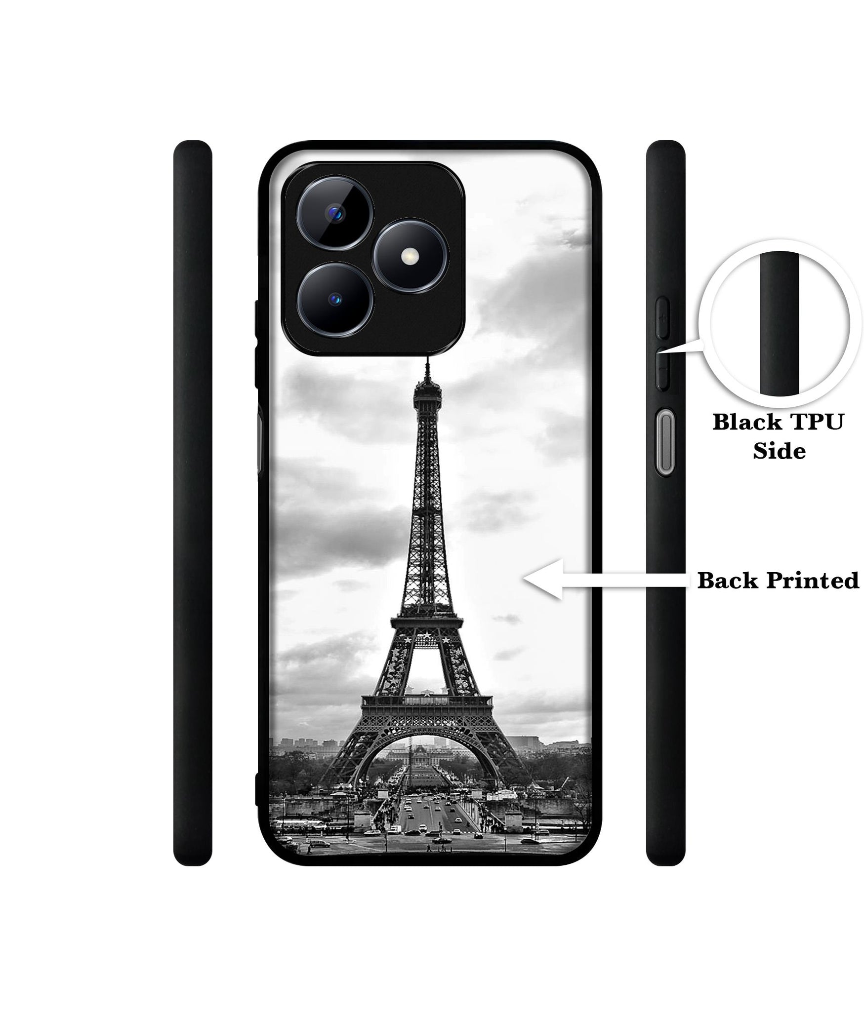 Eiffel Tower Designer 2D Printed Back Case Cover for Realme C53 4G / C51 4G / Narzo N53 4G