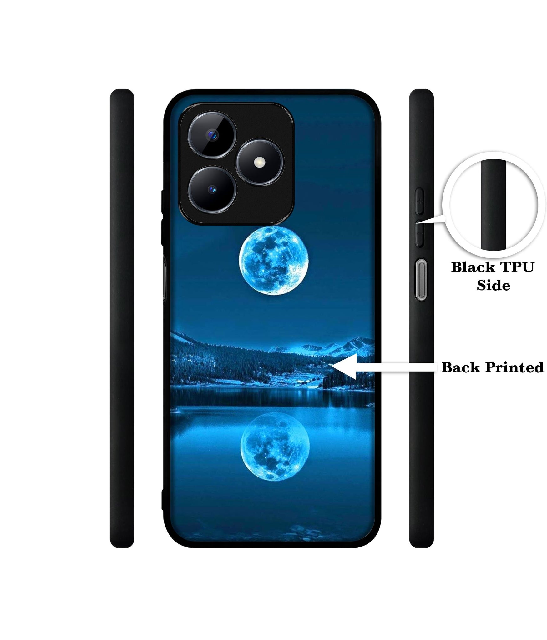 Awesome Moon Designer 2D Printed Back Case Cover for Realme C53 4G / C51 4G / Narzo N53 4G