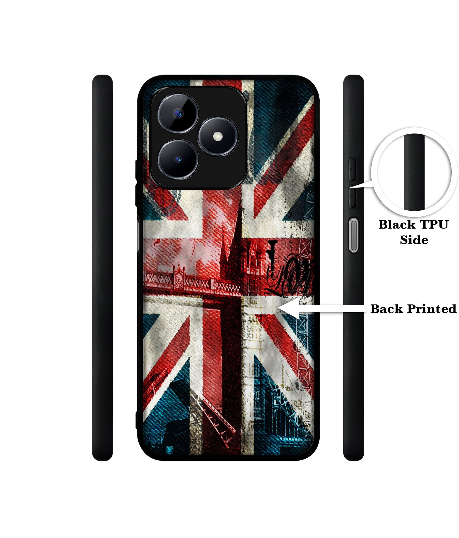 London Flag wallpaper Designer 2D Printed Back Case Cover for Realme C53 4G / C51 4G / Narzo N53 4G
