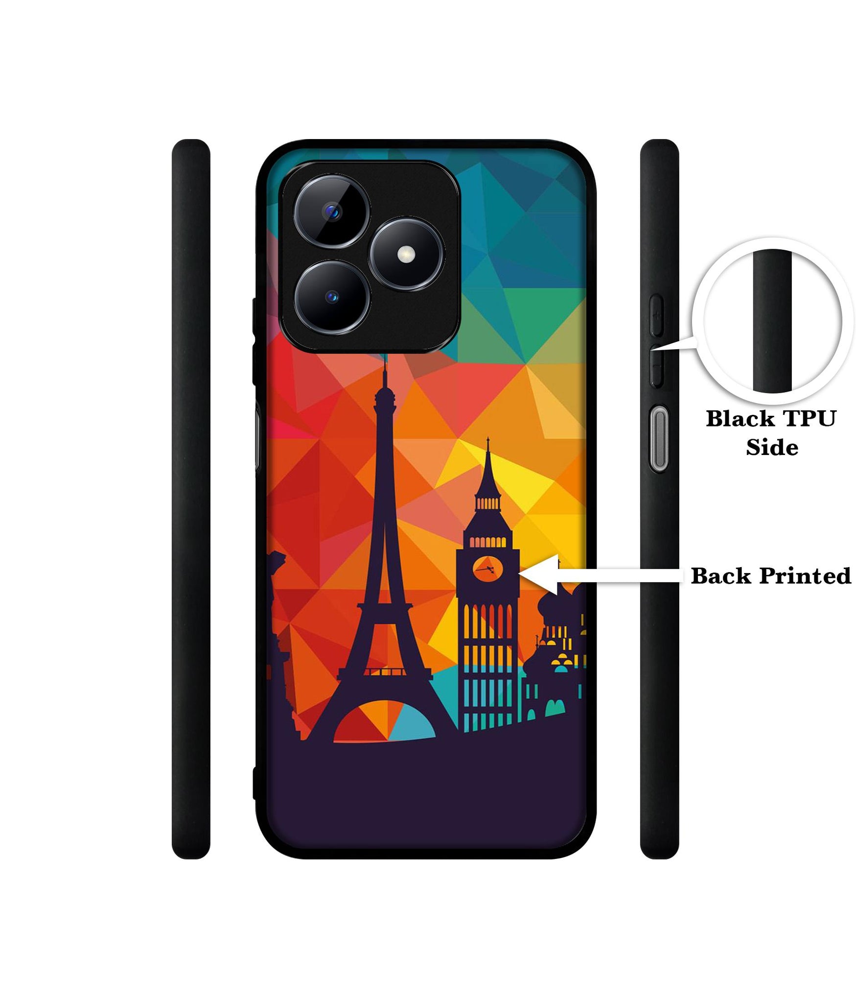 Colored Paris Designer 2D Printed Back Case Cover for Realme C53 4G / C51 4G / Narzo N53 4G