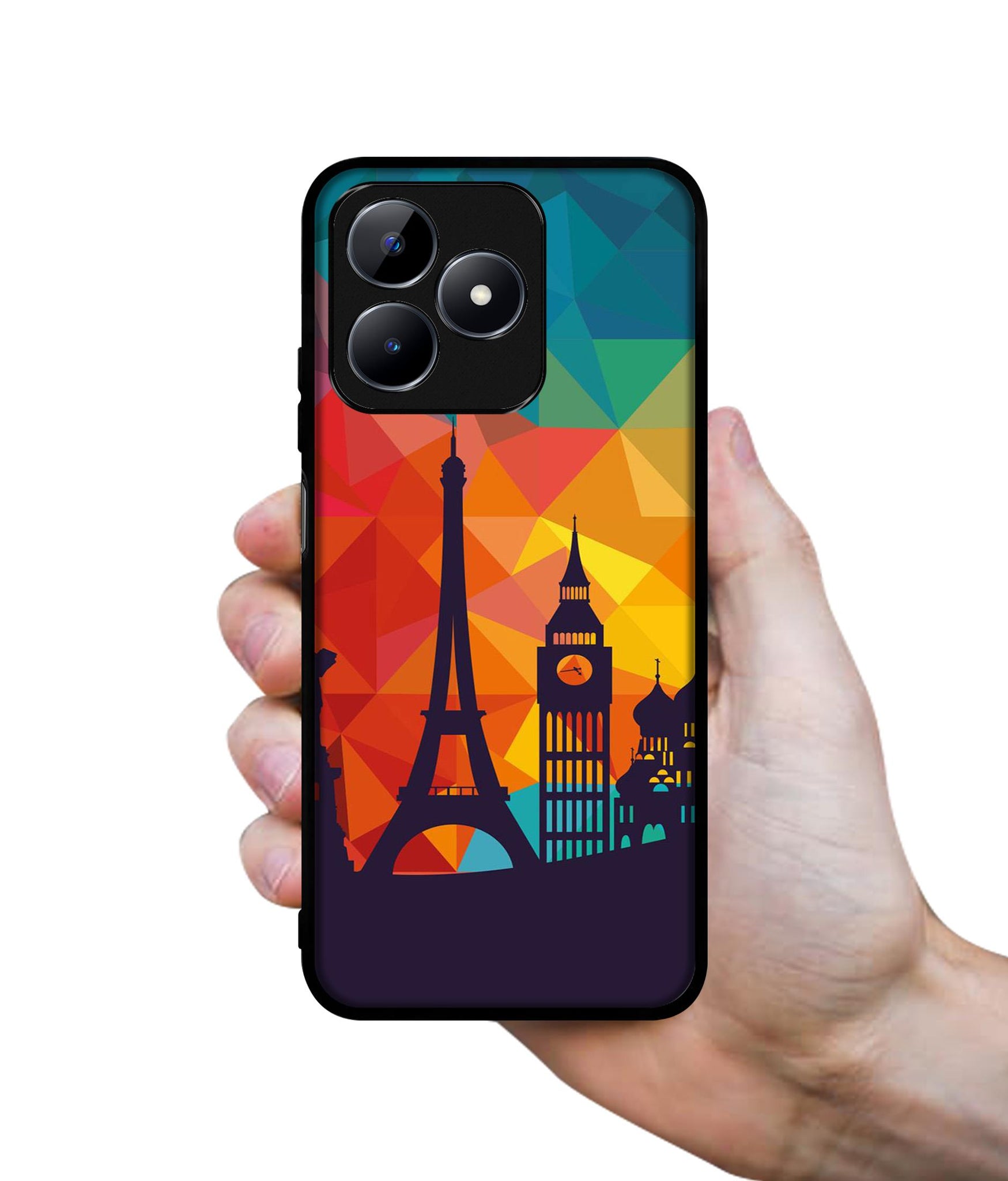 Colored Paris Designer 2D Printed Back Case Cover for Realme C53 4G / C51 4G / Narzo N53 4G