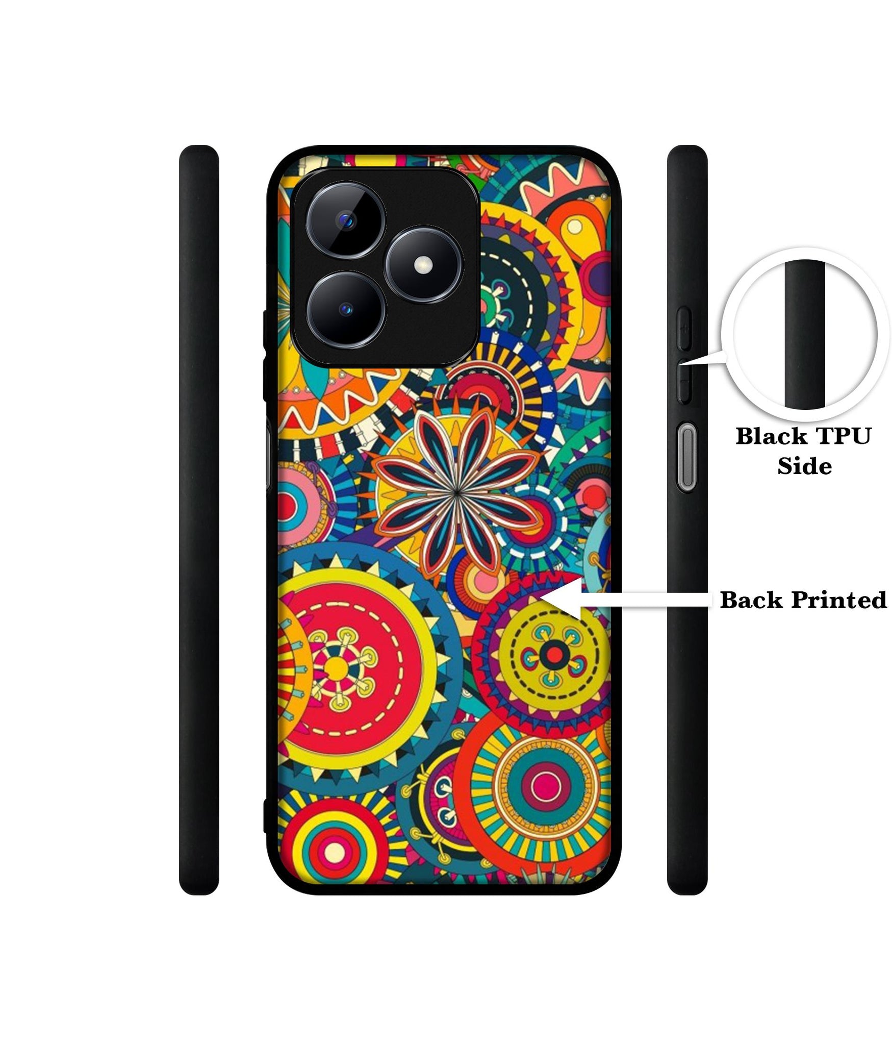 Ring Pattern Print Designer 2D Printed Back Case Cover for Realme C53 4G / C51 4G / Narzo N53 4G