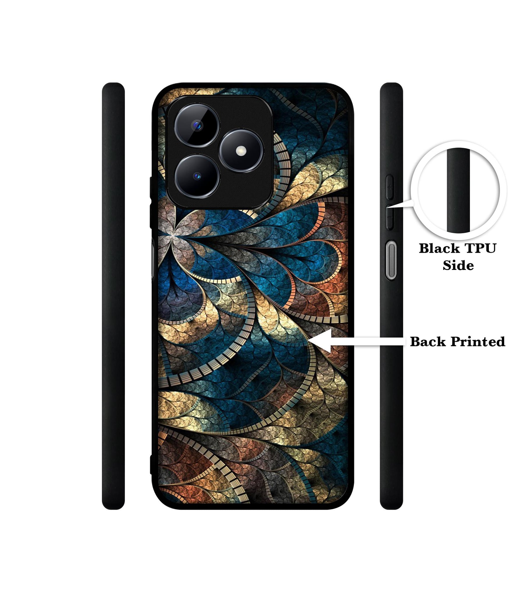 Fractional Pattern Designer 2D Printed Back Case Cover for Realme C53 4G / C51 4G / Narzo N53 4G