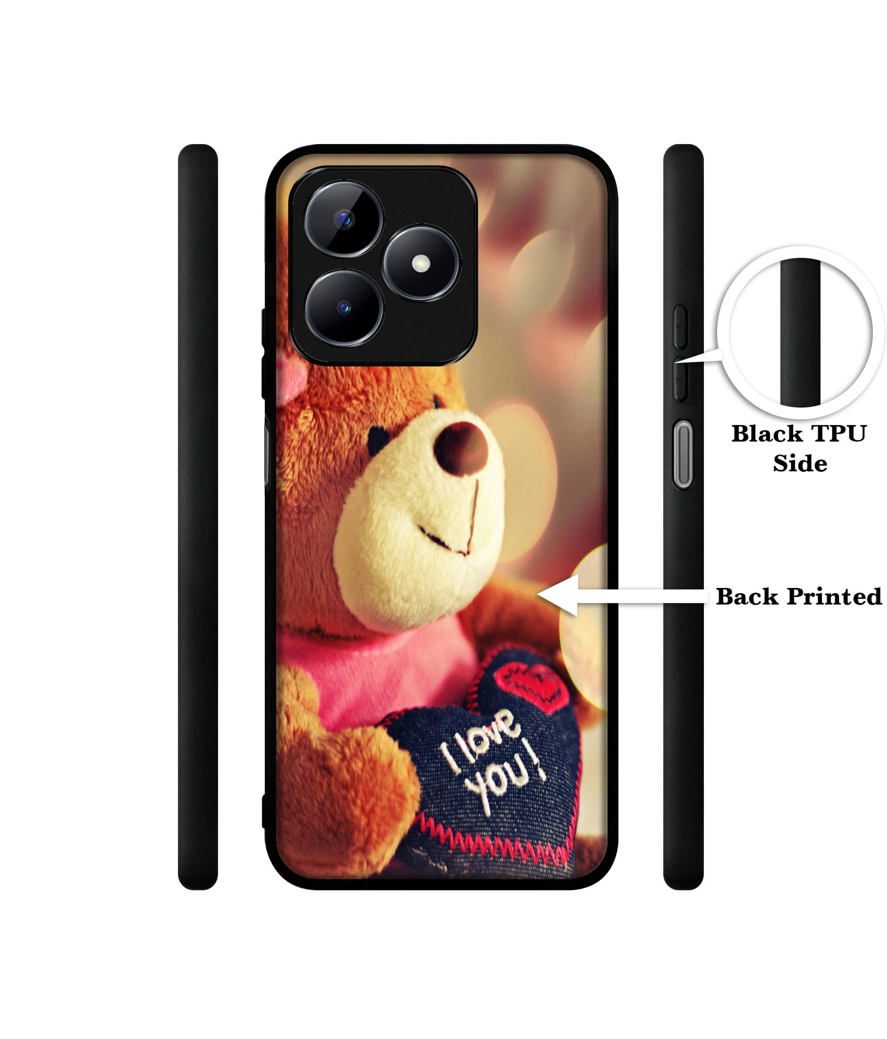 Teddy Bear Designer 2D Printed Back Case Cover for Realme C53 4G / C51 4G / Narzo N53 4G