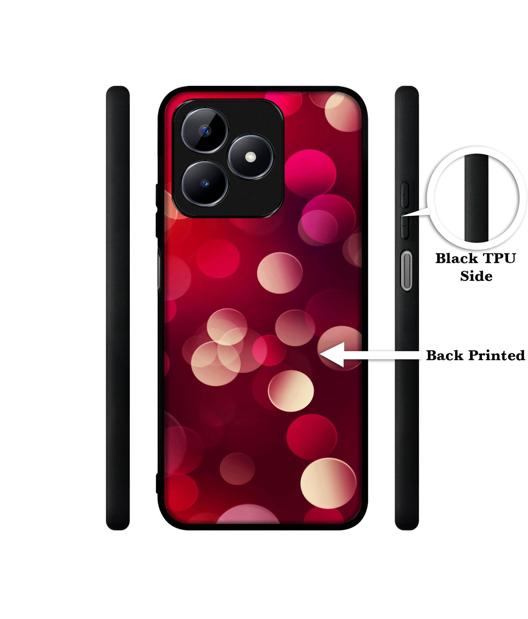 3D Circles Designer 2D Printed Back Case Cover for Realme C53 4G / C51 4G / Narzo N53 4G