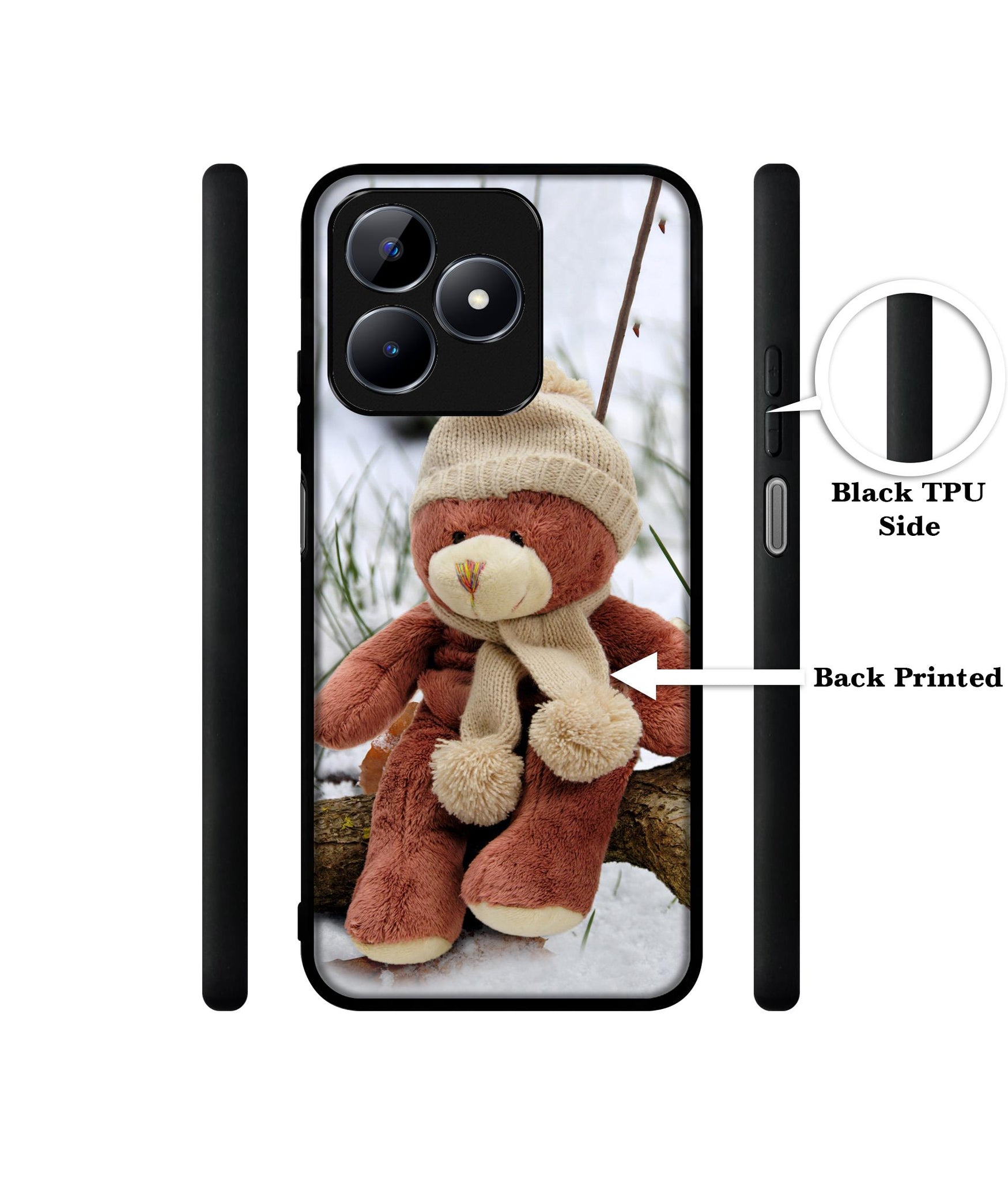 Woolen Bear Designer 2D Printed Back Case Cover for Realme C53 4G / C51 4G / Narzo N53 4G
