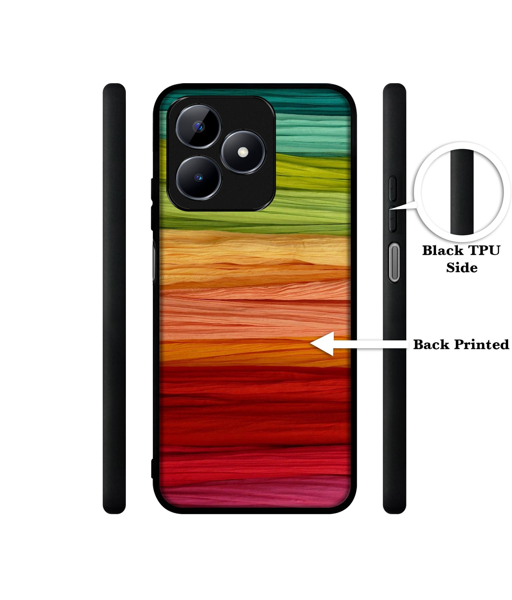 Colorful Thread Designer 2D Printed Back Case Cover for Realme C53 4G / C51 4G / Narzo N53 4G