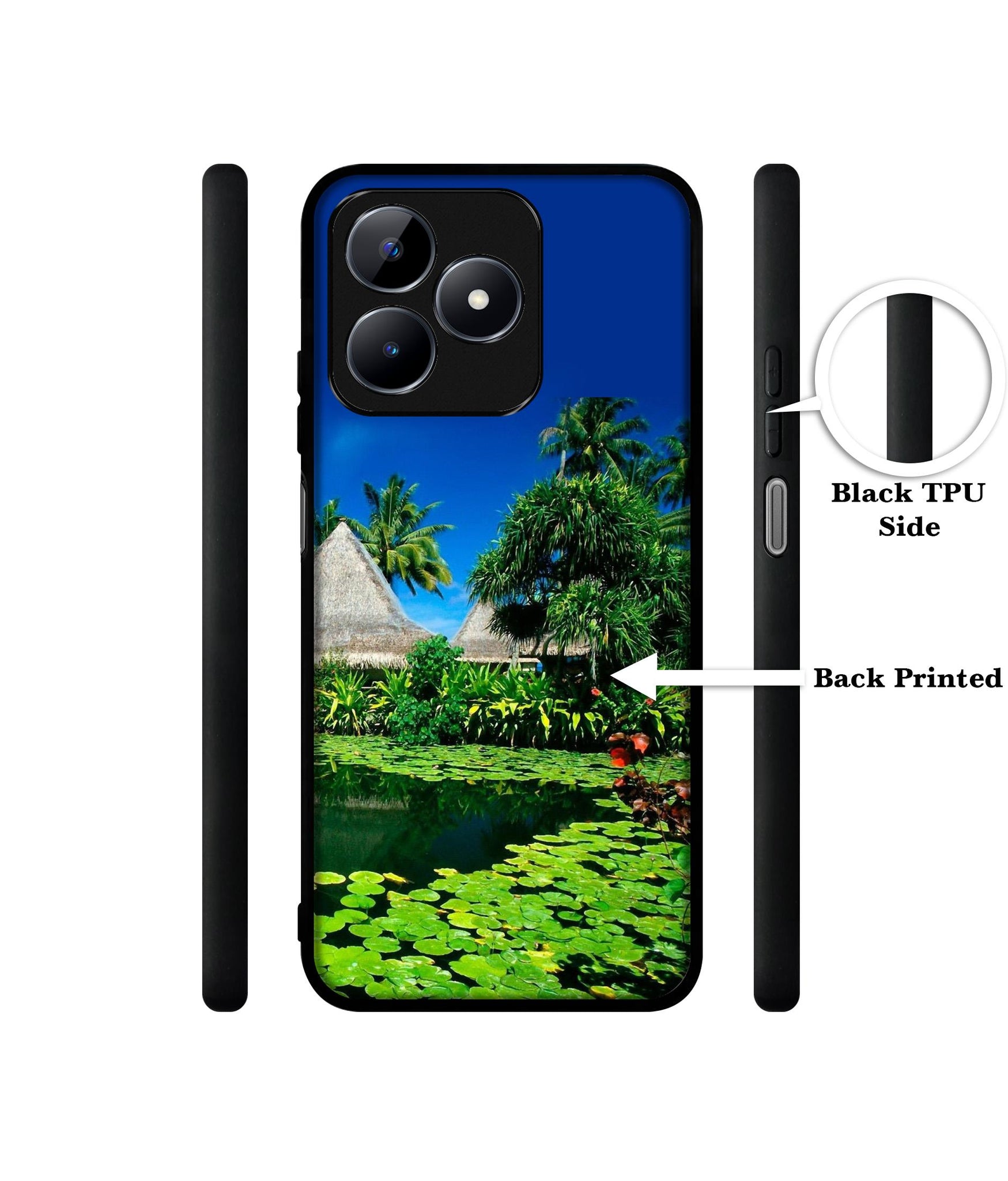 Tropics Water Designer 2D Printed Back Case Cover for Realme C53 4G / C51 4G / Narzo N53 4G