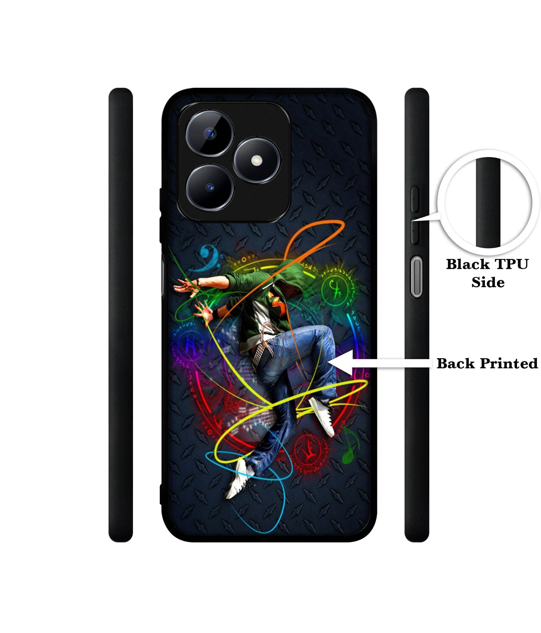 Boy With Music Designer 2D Printed Back Case Cover for Realme C53 4G / C51 4G / Narzo N53 4G