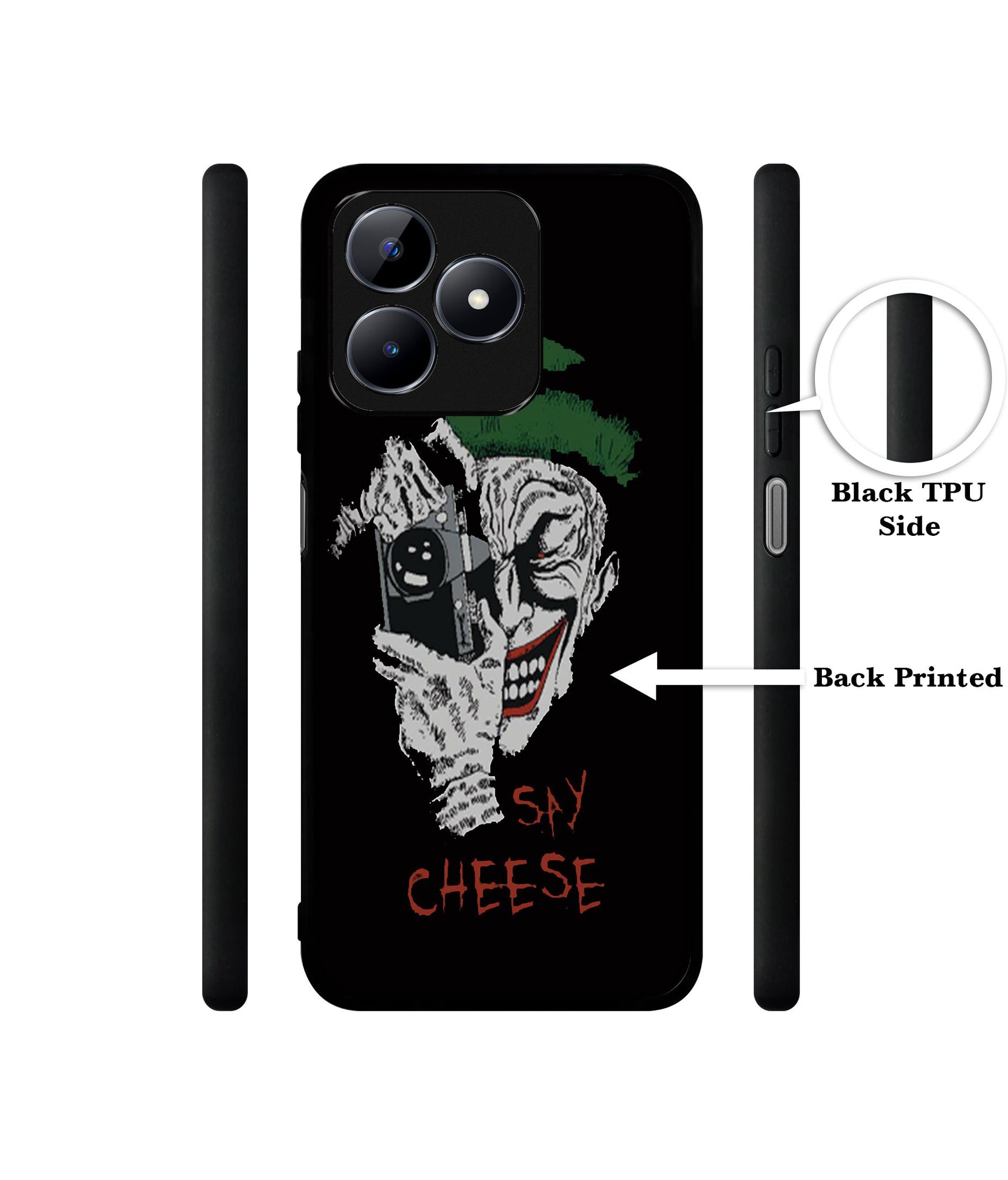 Joker Say Cheese Designer 2D Printed Back Case Cover for Realme C53 4G / C51 4G / Narzo N53 4G