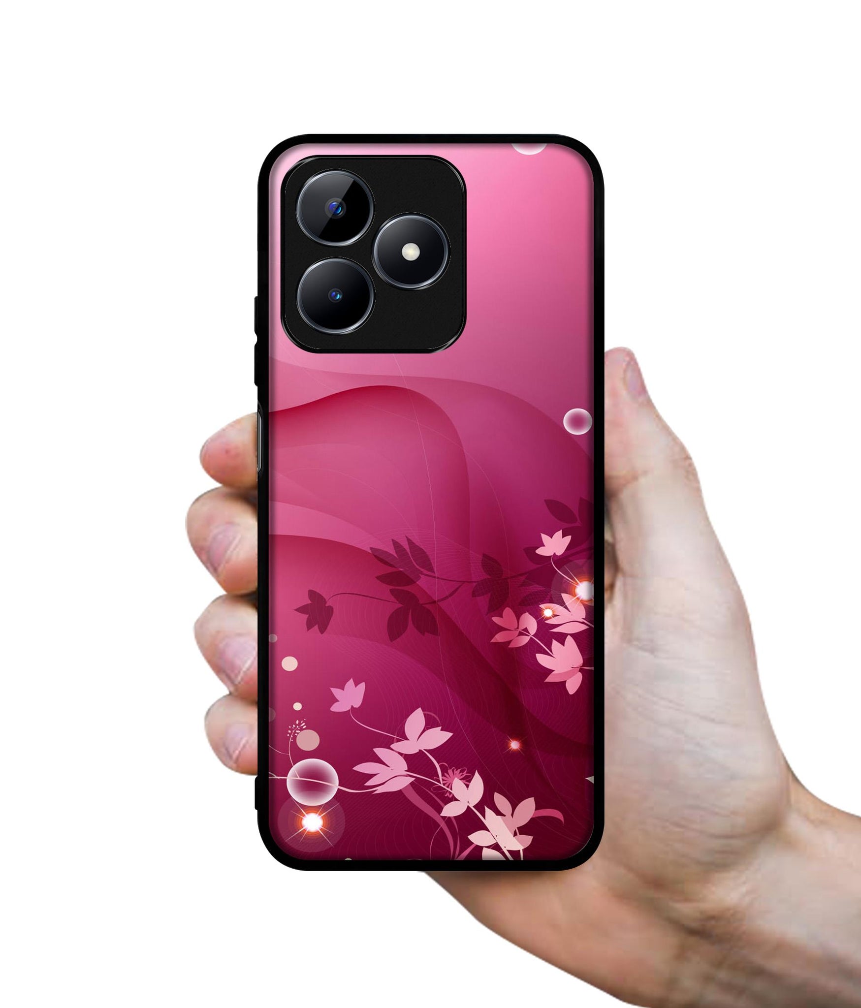 Pink Abstract Designer 2D Printed Back Case Cover for Realme C53 4G / C51 4G / Narzo N53 4G