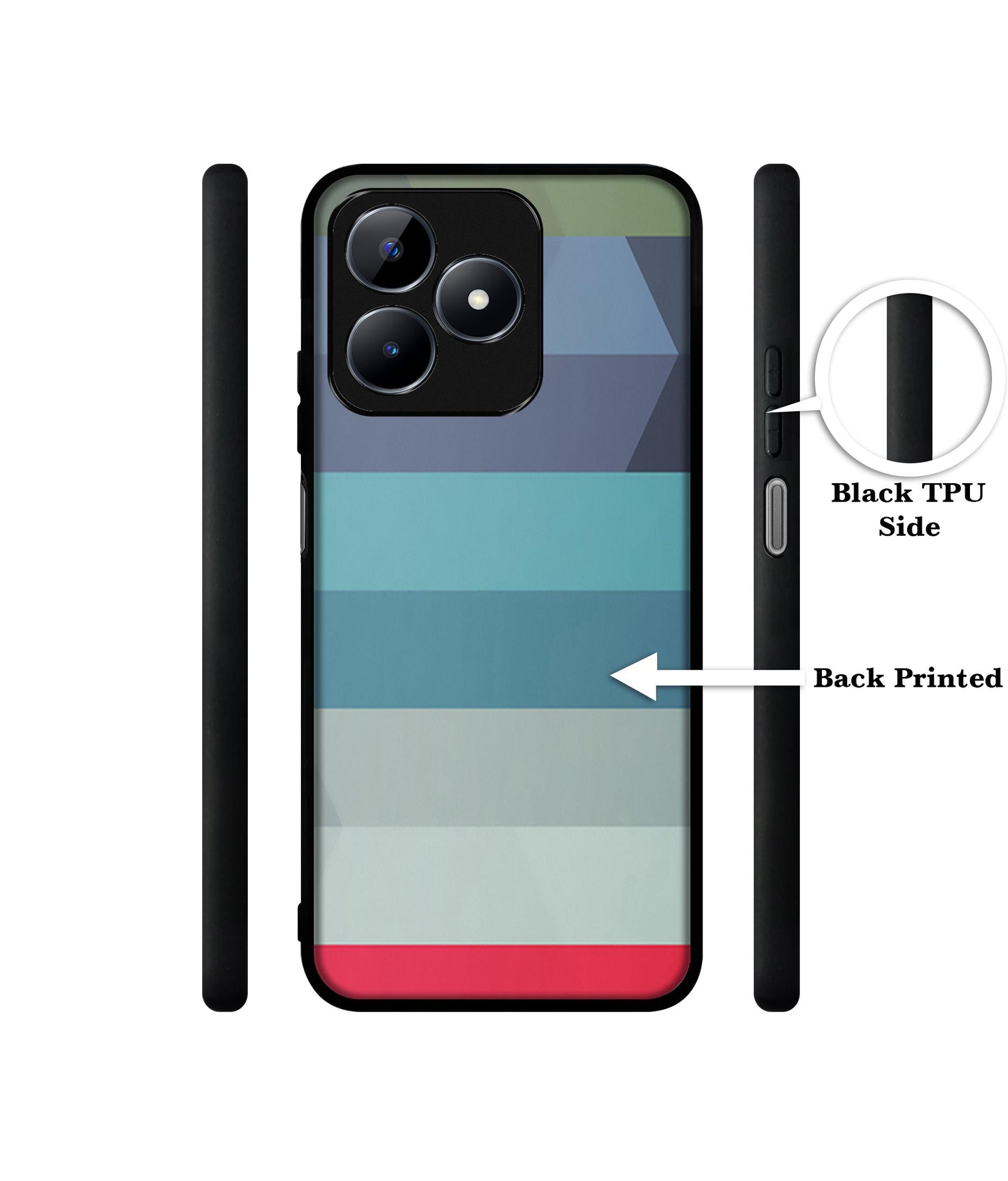 Colorful Lines Designer 2D Printed Back Case Cover for Realme C53 4G / C51 4G / Narzo N53 4G