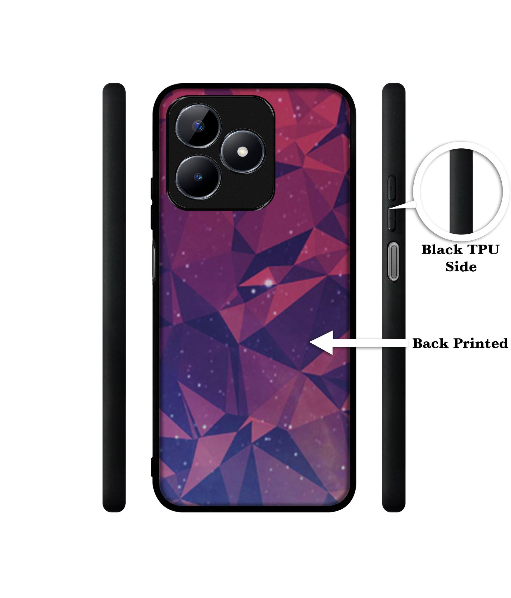 Bad Color Shape Designer 2D Printed Back Case Cover for Realme C53 4G / C51 4G / Narzo N53 4G