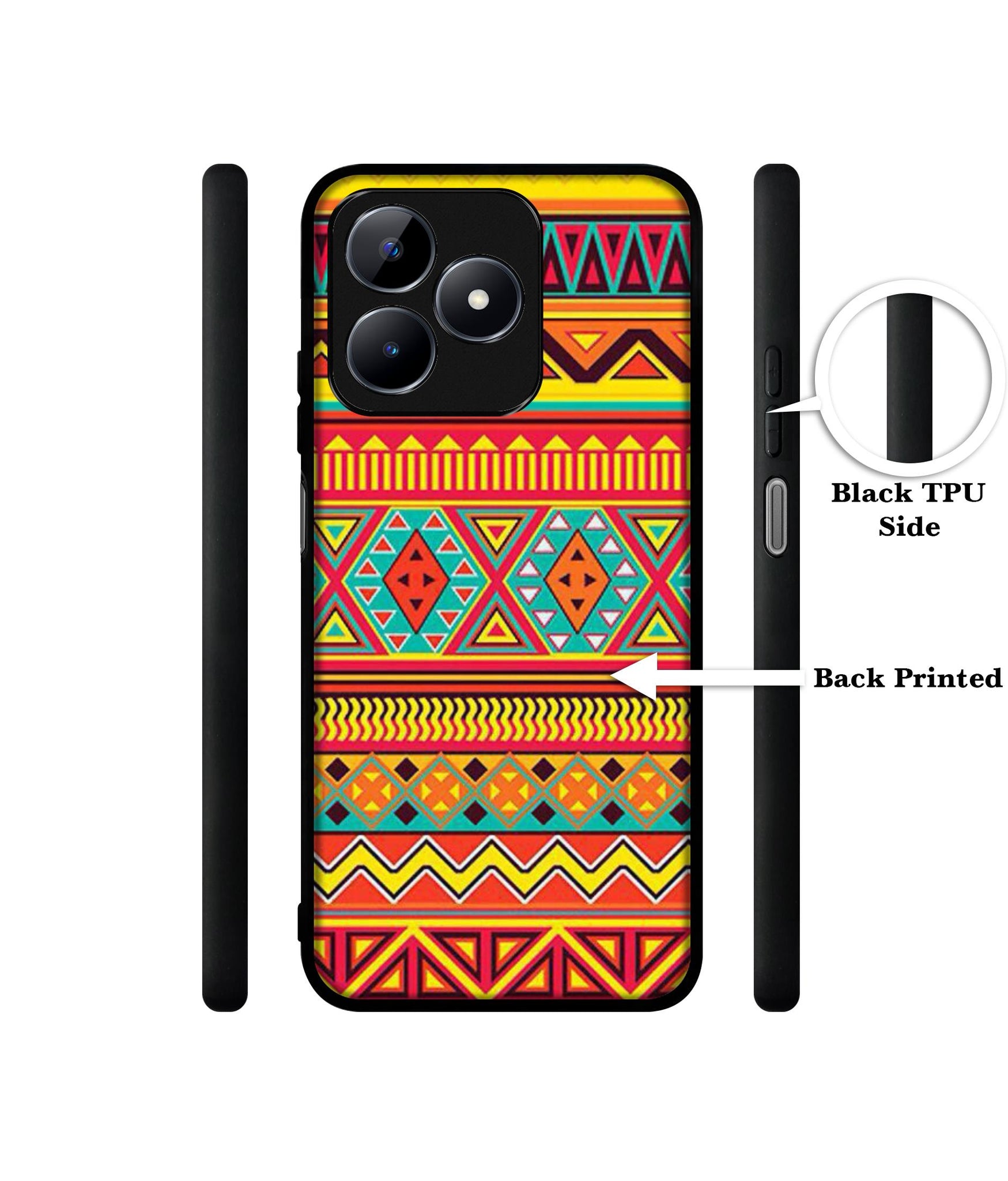 Artistic Rangoli Designer 2D Printed Back Case Cover for Realme C53 4G / C51 4G / Narzo N53 4G
