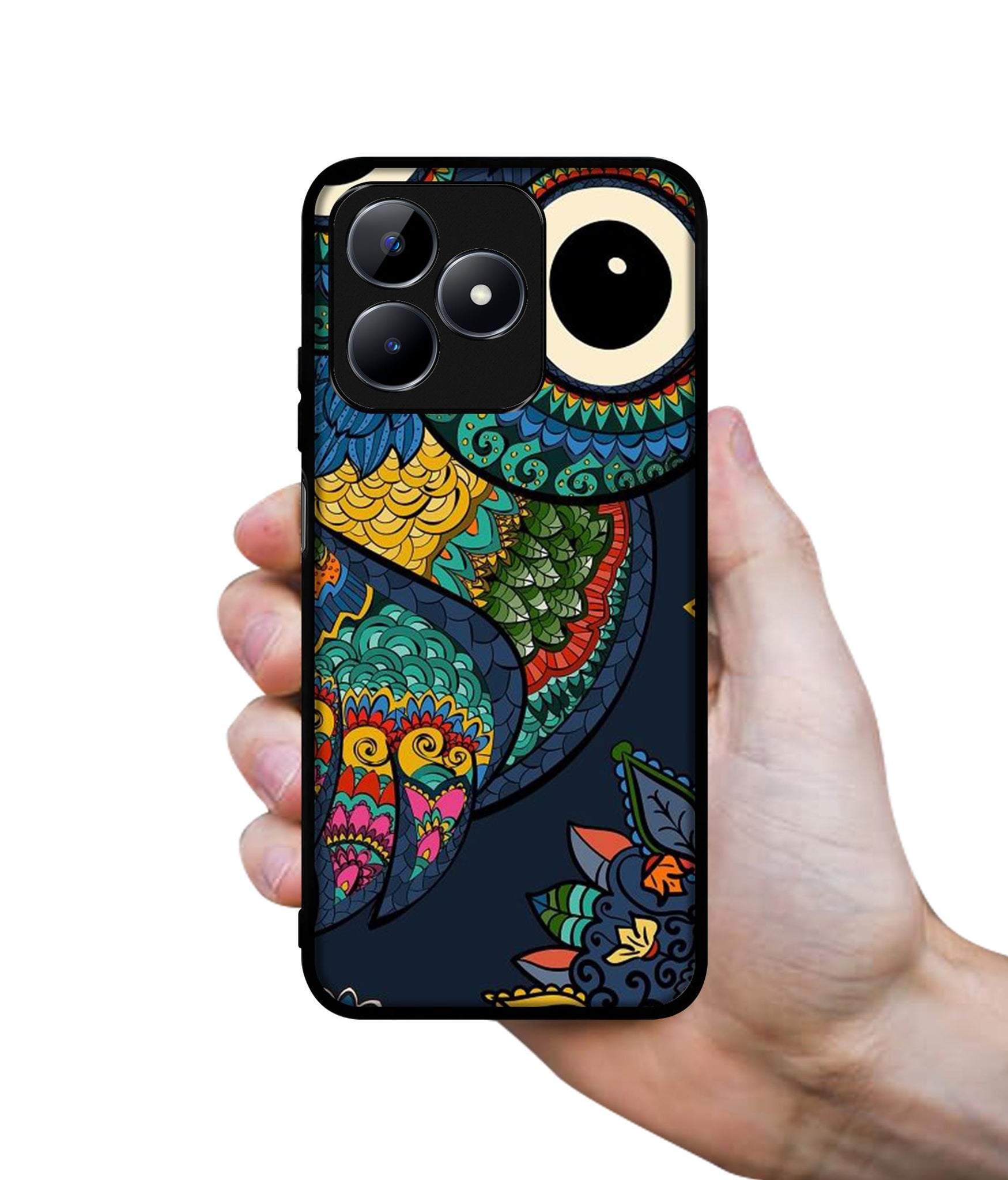 Owl Illustration Designer 2D Printed Back Case Cover for Realme C53 4G / C51 4G / Narzo N53 4G