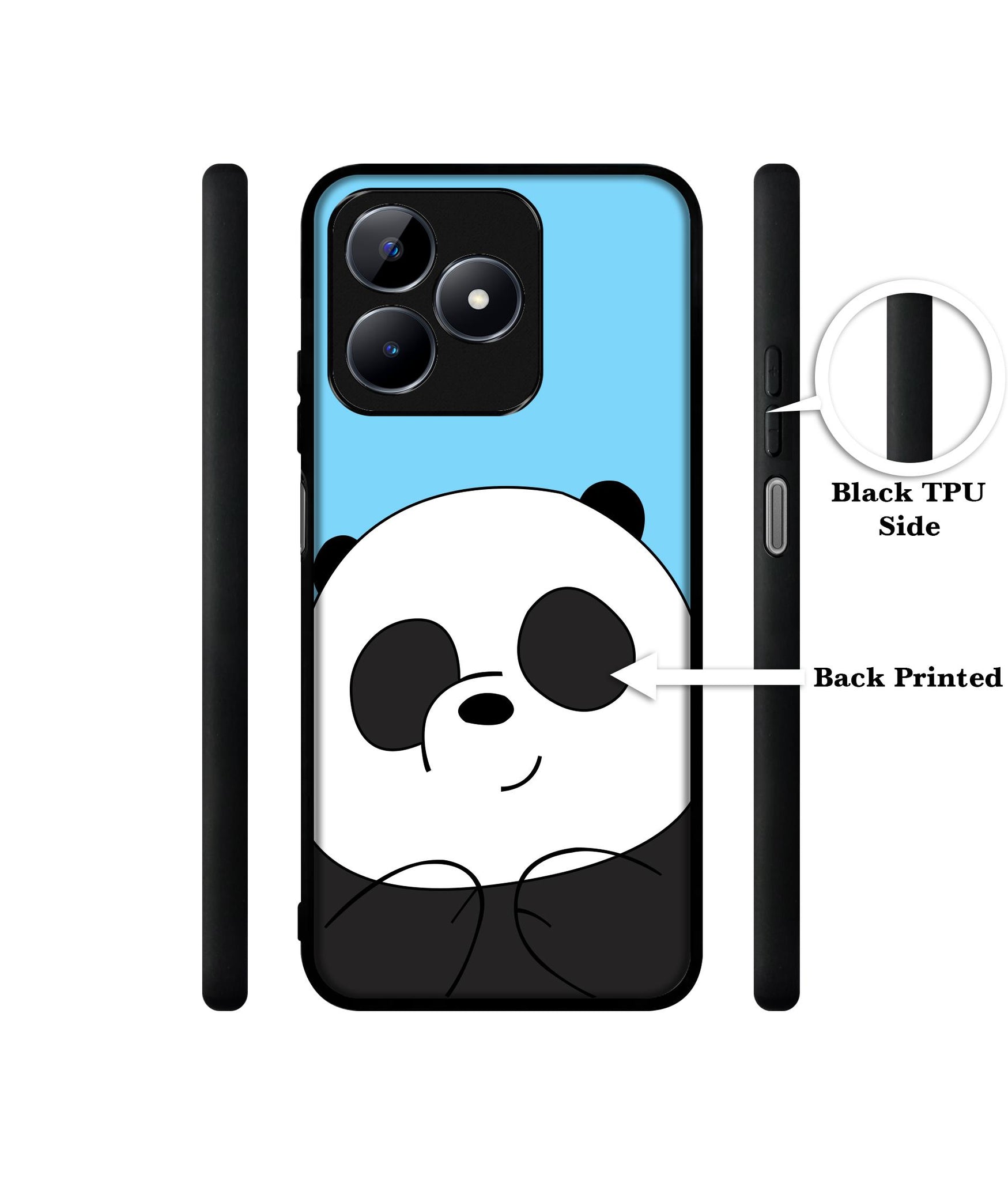 Cute Panda Designer 2D Printed Back Case Cover for Realme C53 4G / C51 4G / Narzo N53 4G