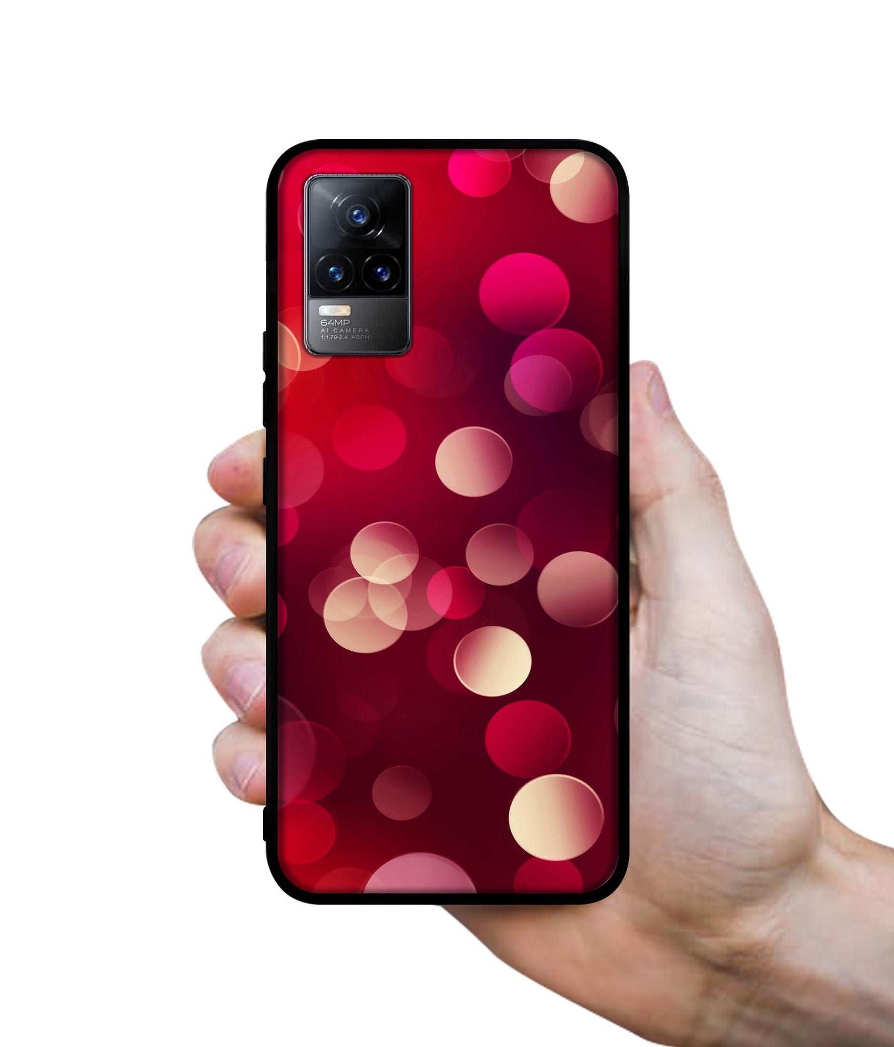 3D Circles Designer 2D Printed Back Case Cover for Vivo Y73 4G / V21e 4G