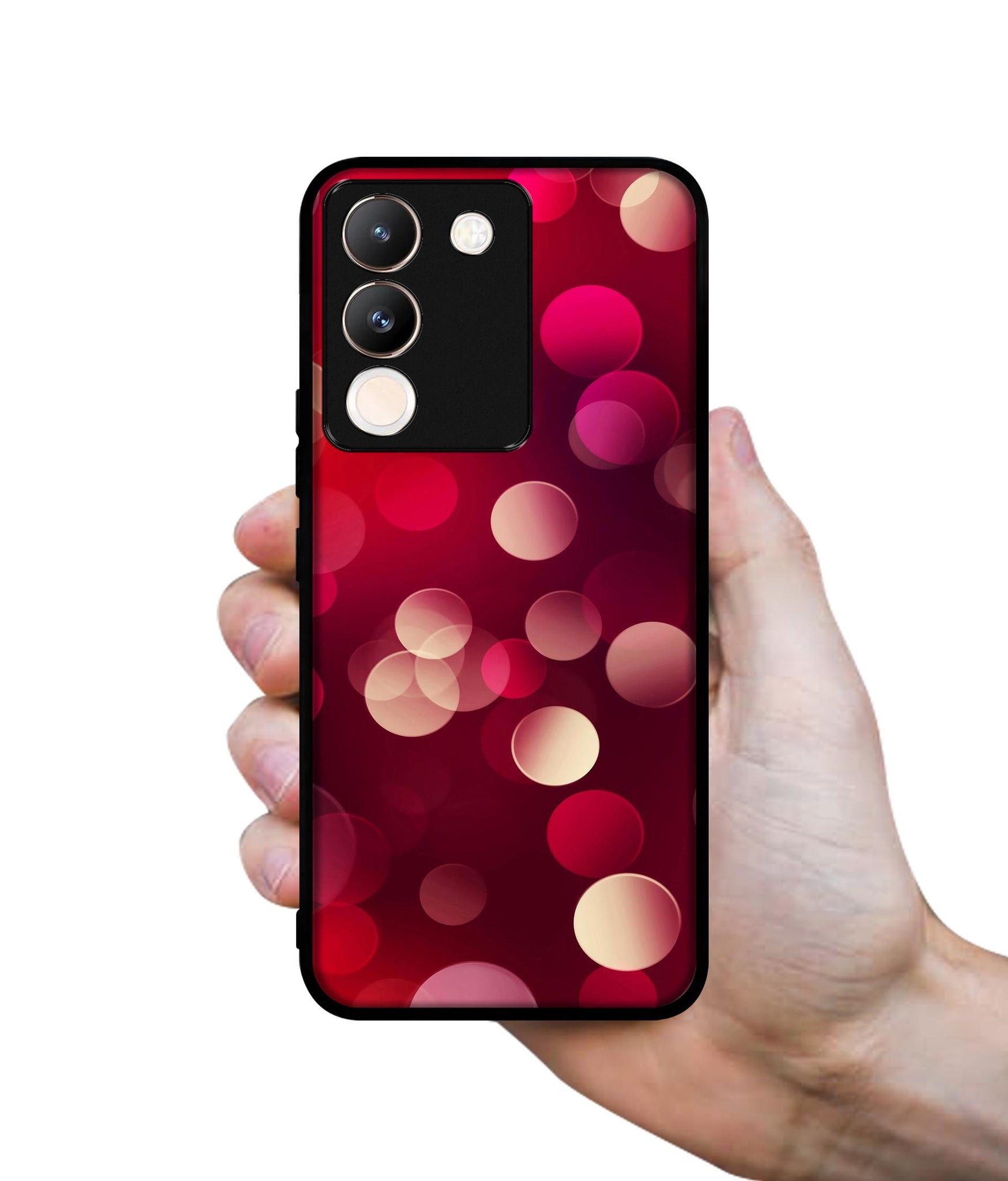 3D Circles Designer 2D Printed Back Case Cover for Vivo Y200 5G