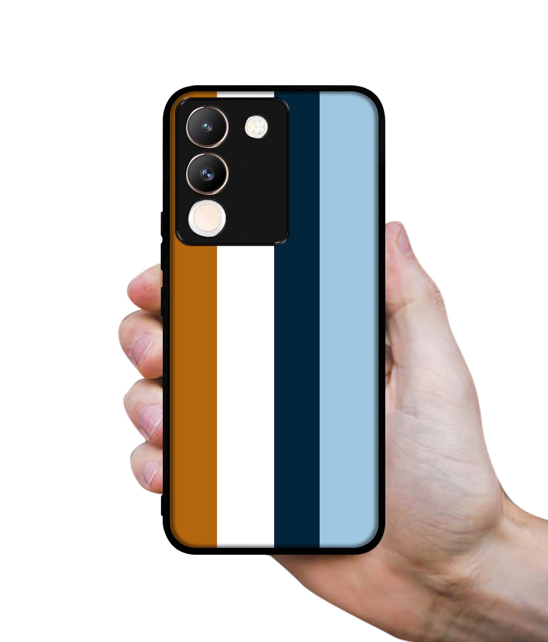 Color Stripes Designer 2D Printed Back Case Cover for Vivo Y200 5G