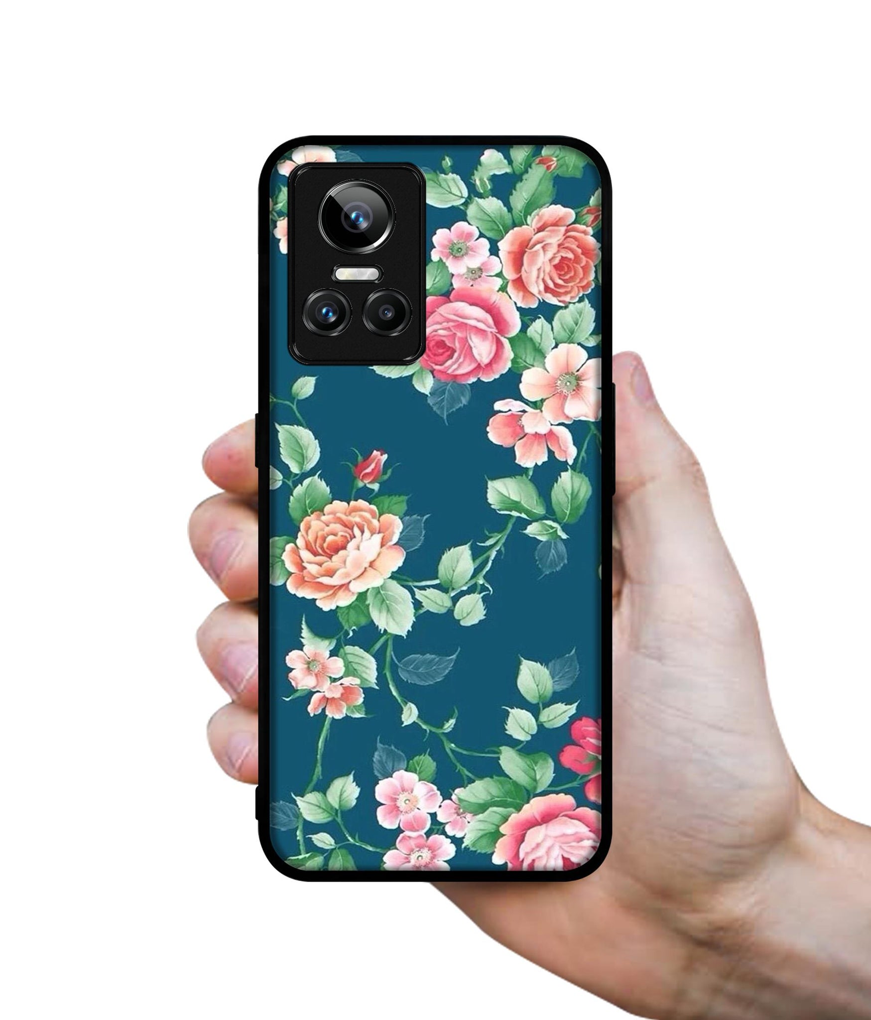 Vintage Floral Designer 2D Printed Back Case Cover for Realme GT Neo 3 5G