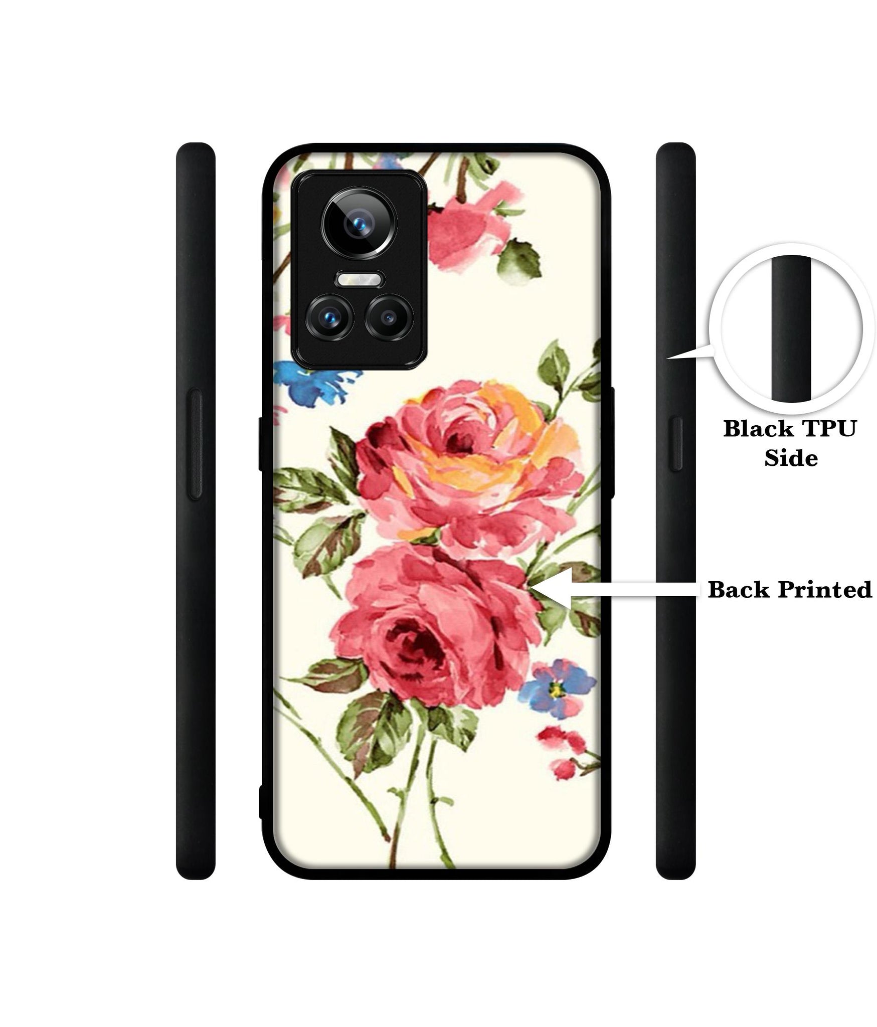 Vintage Painting Flower Designer 2D Printed Back Case Cover for Realme GT Neo 3 5G