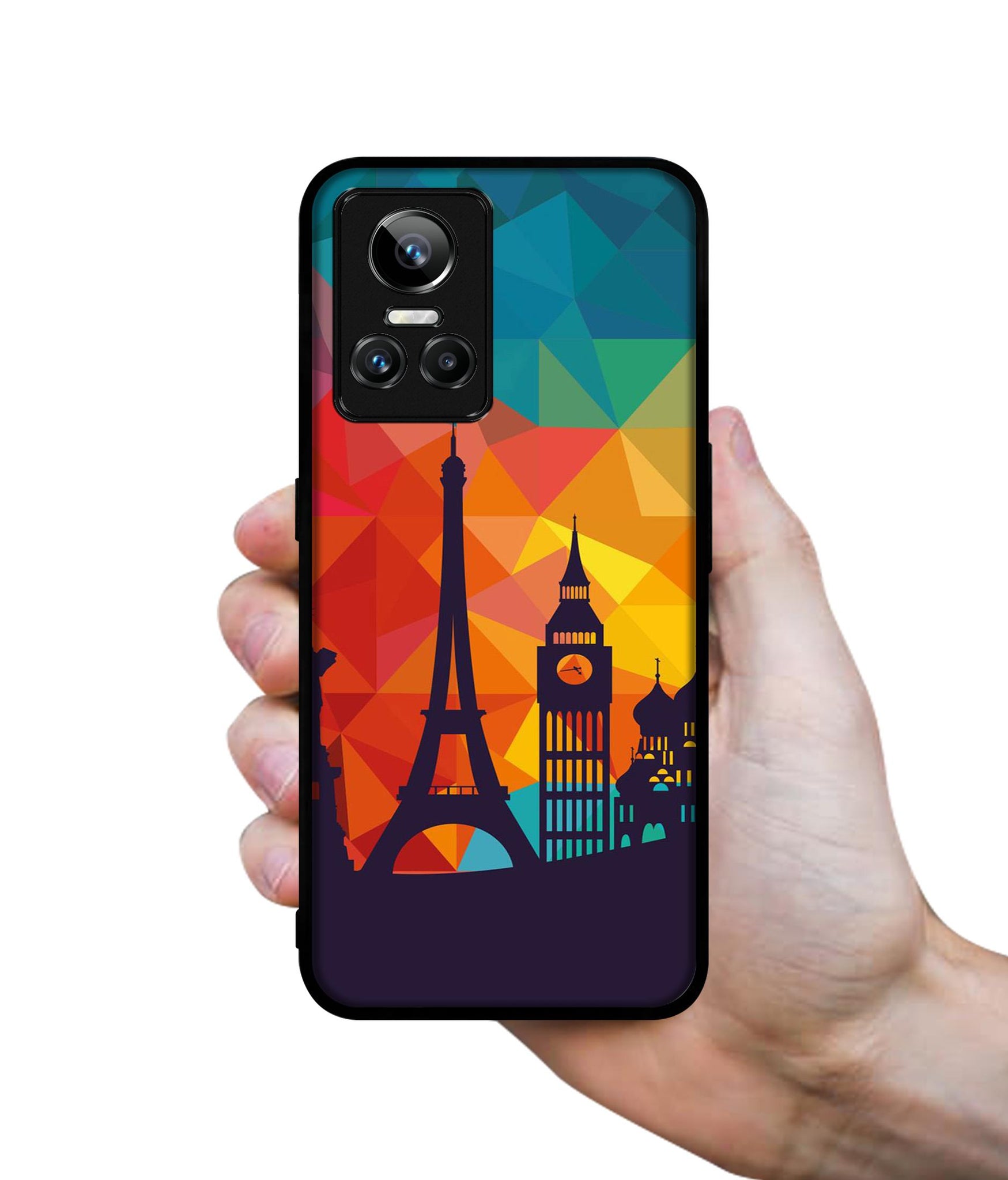 Colored Paris Designer 2D Printed Back Case Cover for Realme GT Neo 3 5G